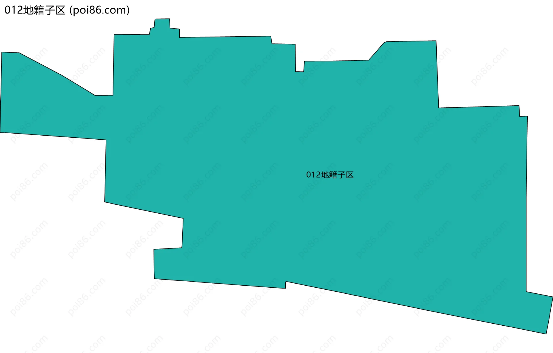 012地籍子区边界地图