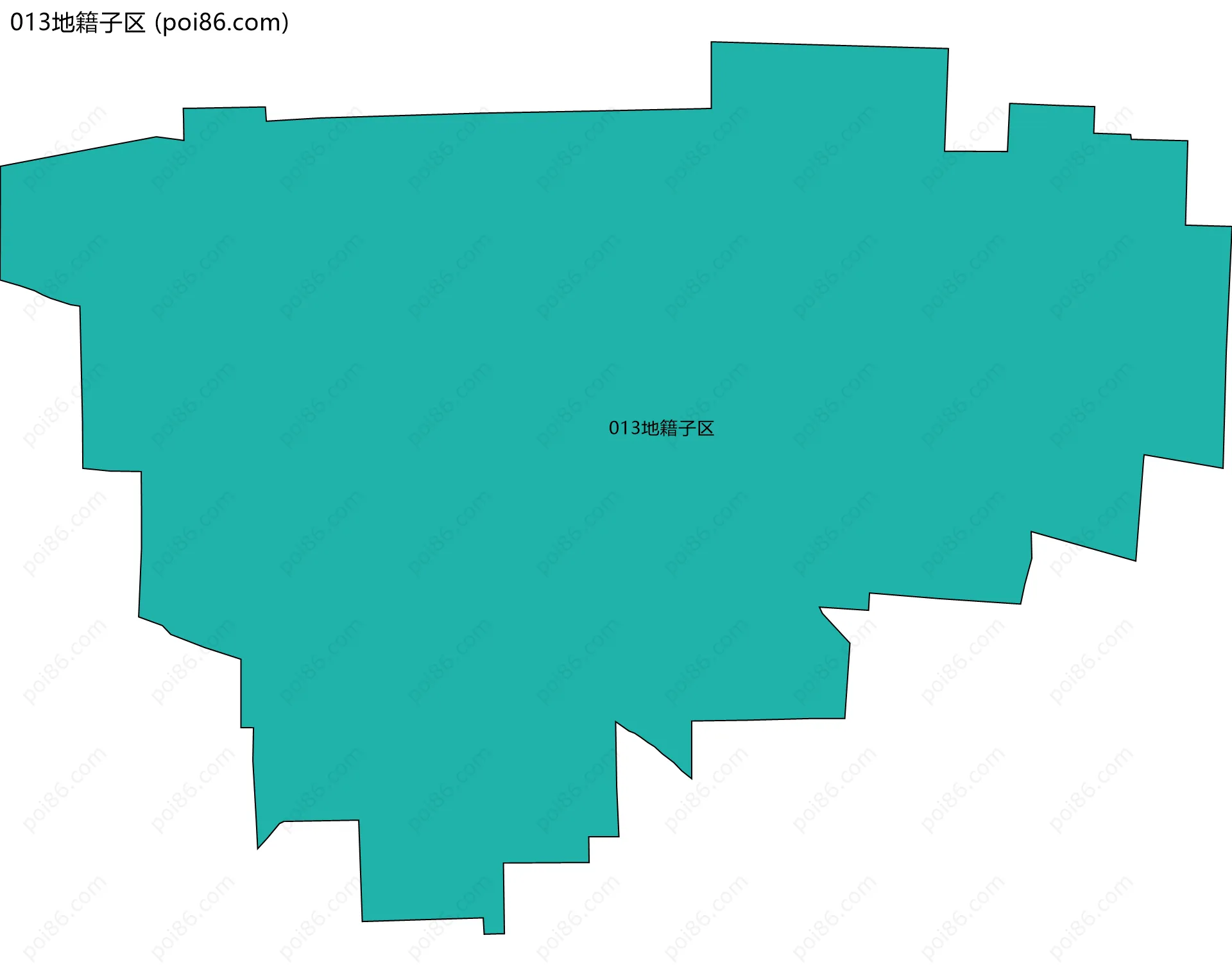013地籍子区边界地图