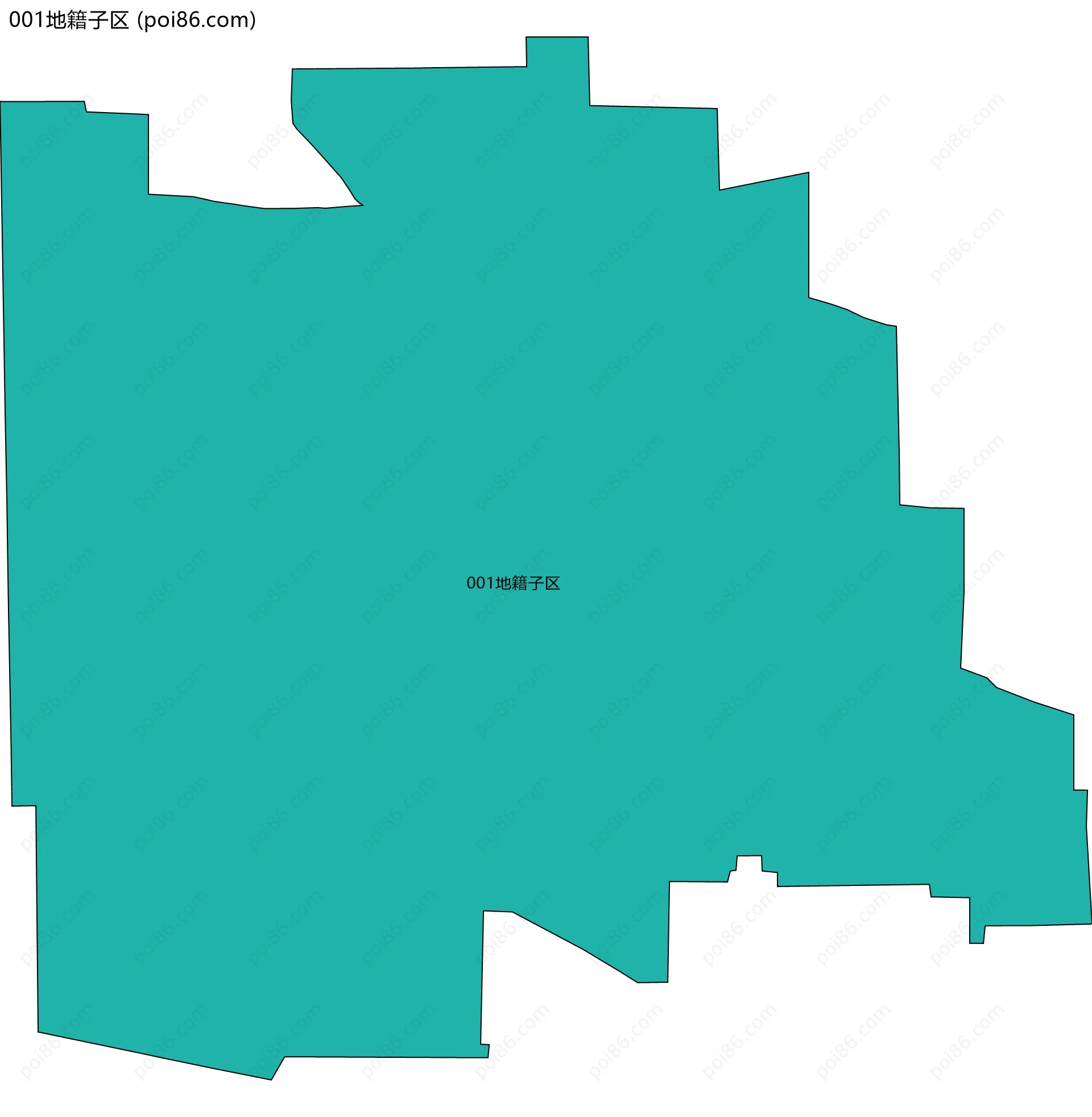 001地籍子区边界地图