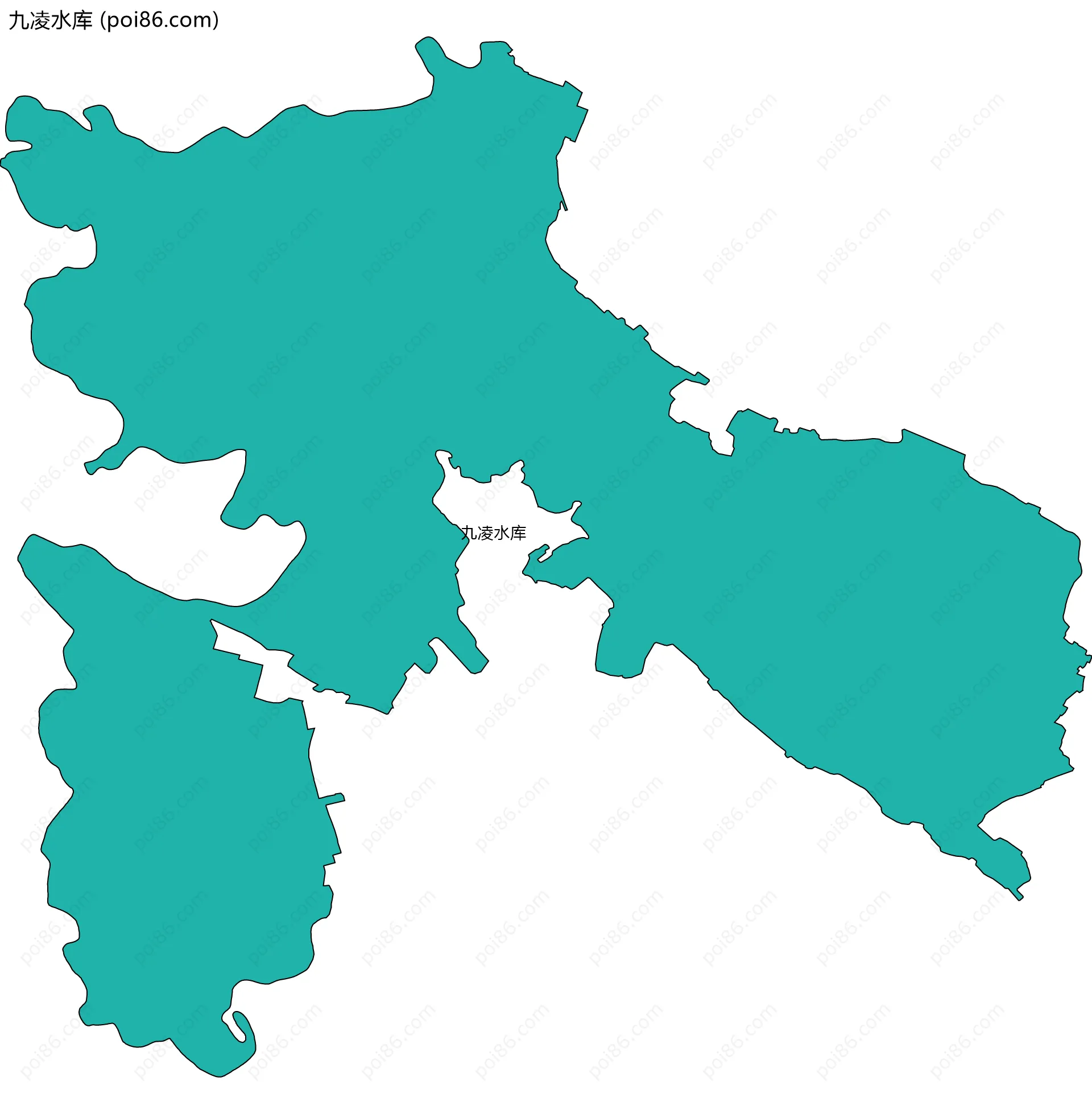 九凌水库边界地图