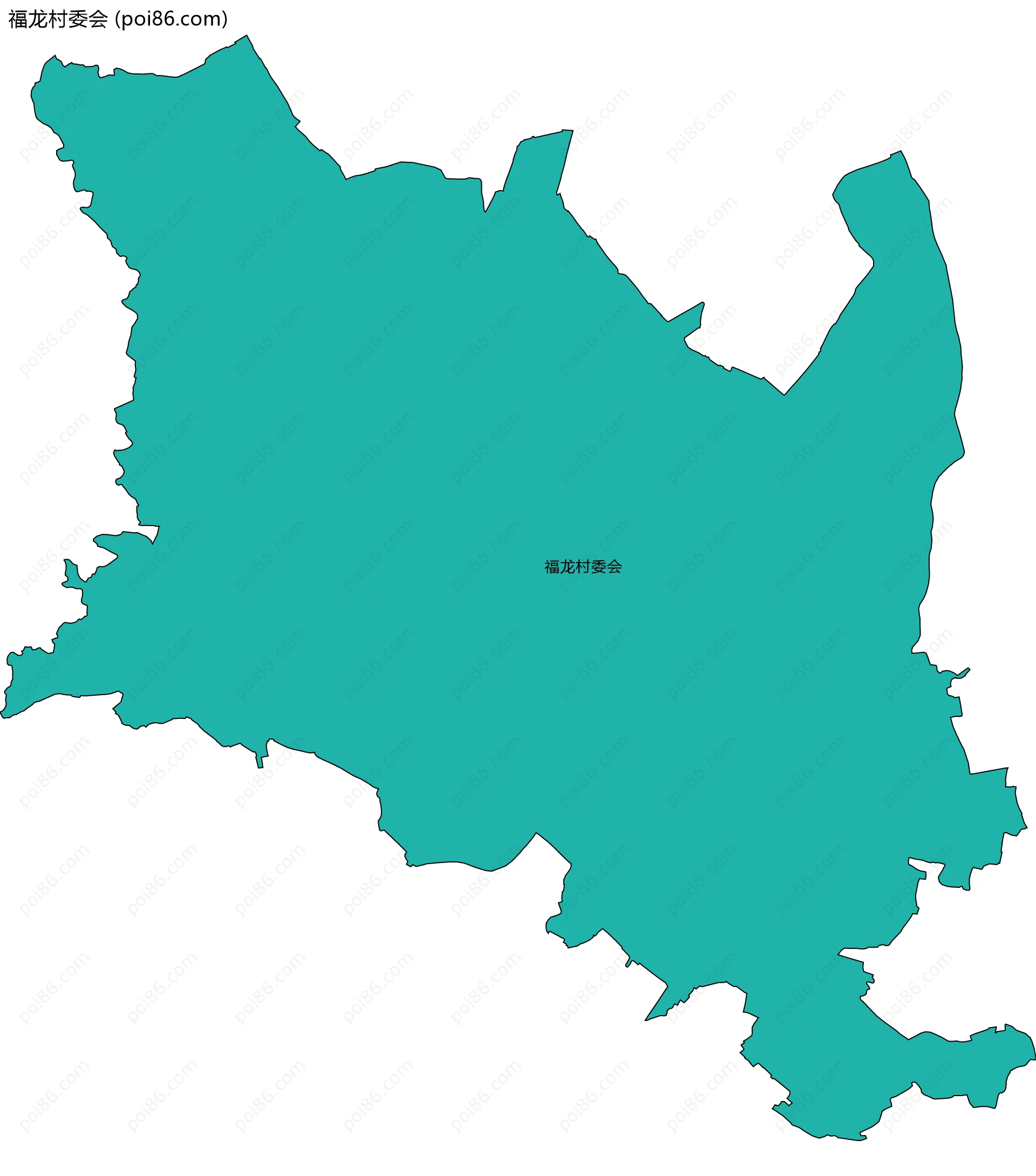福龙村委会边界地图