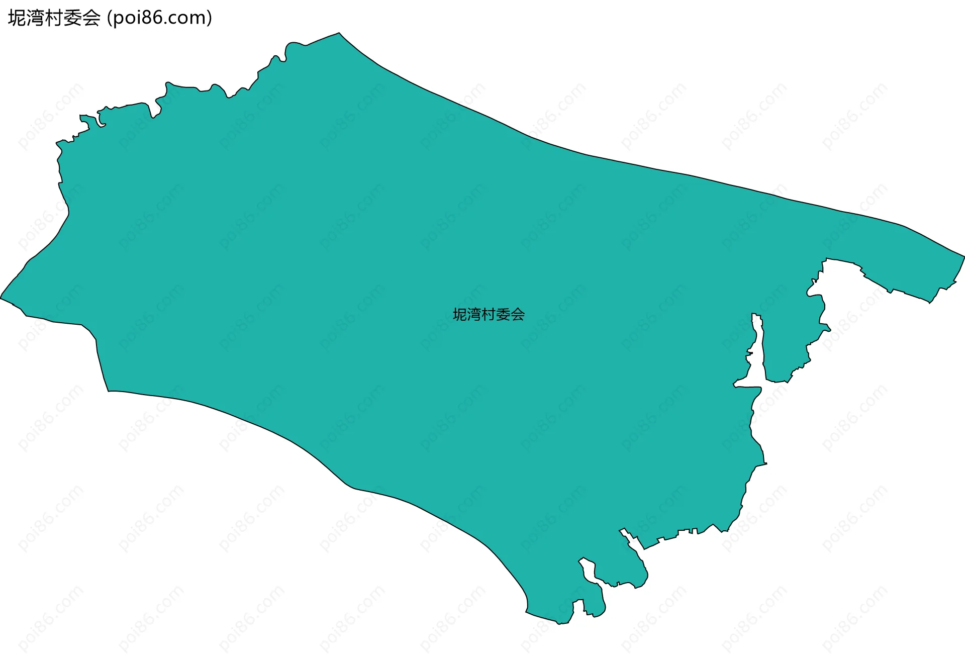 坭湾村委会边界地图
