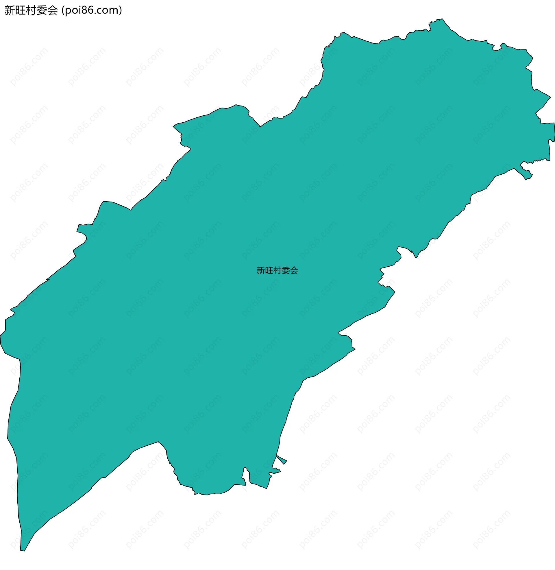 新旺村委会边界地图