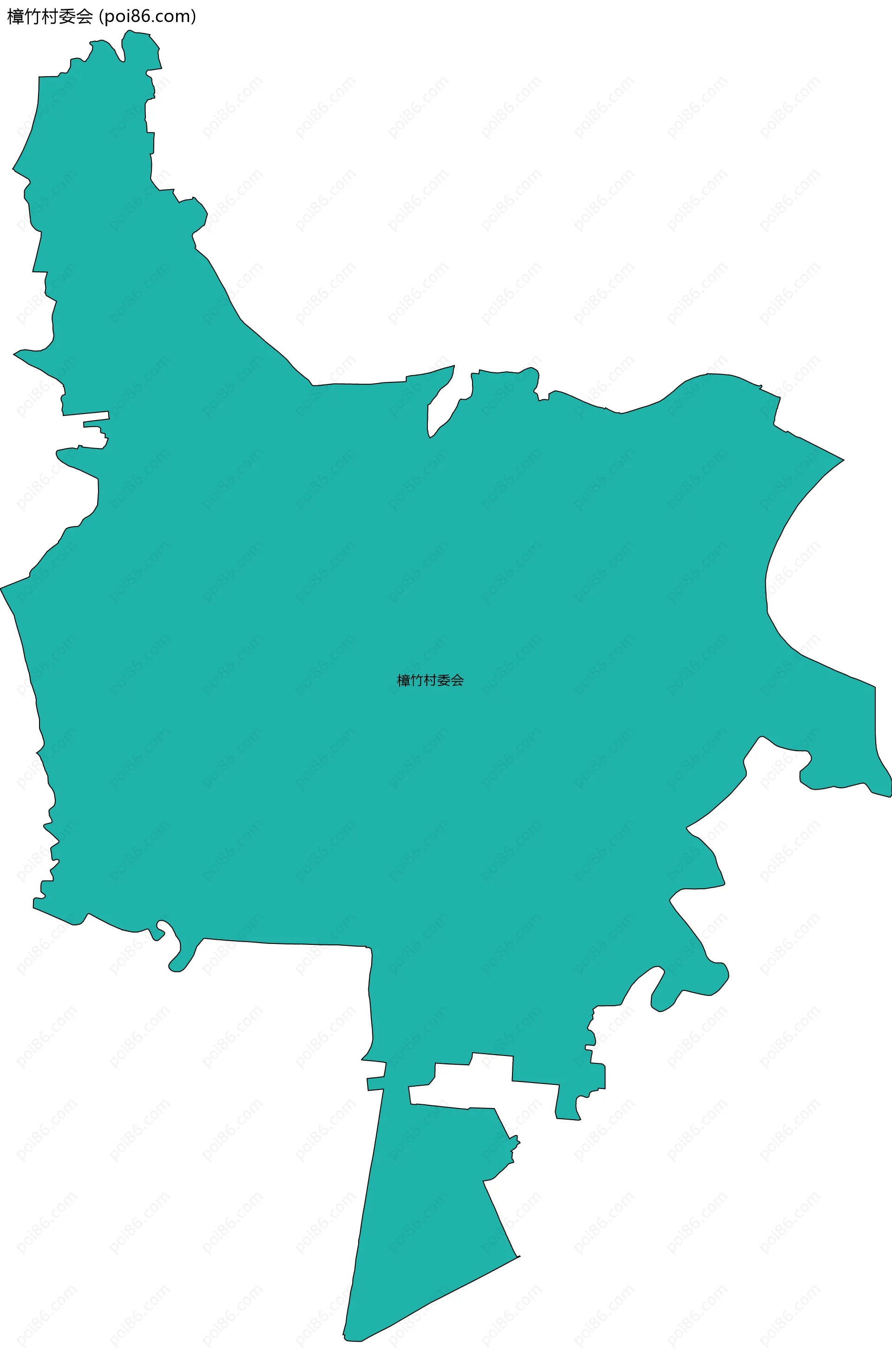 樟竹村委会边界地图