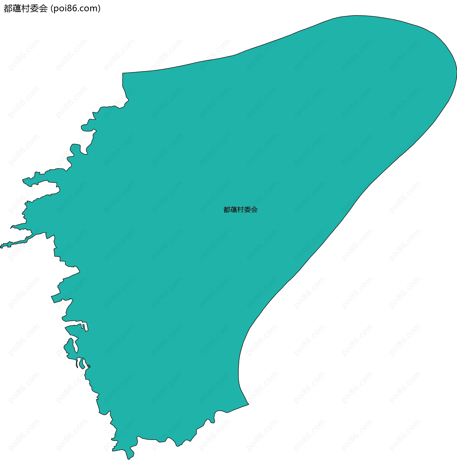 都蕴村委会边界地图