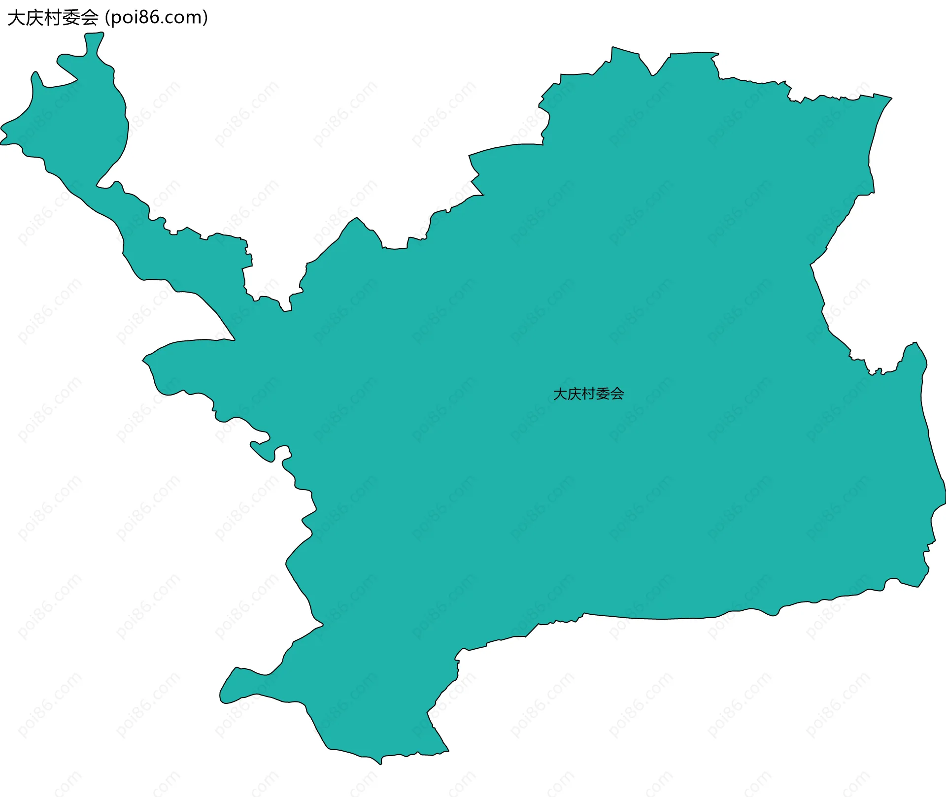 大庆村委会边界地图