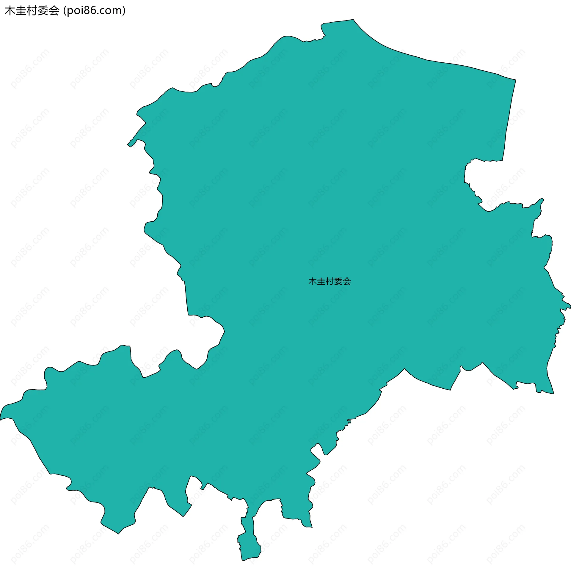 木圭村委会边界地图