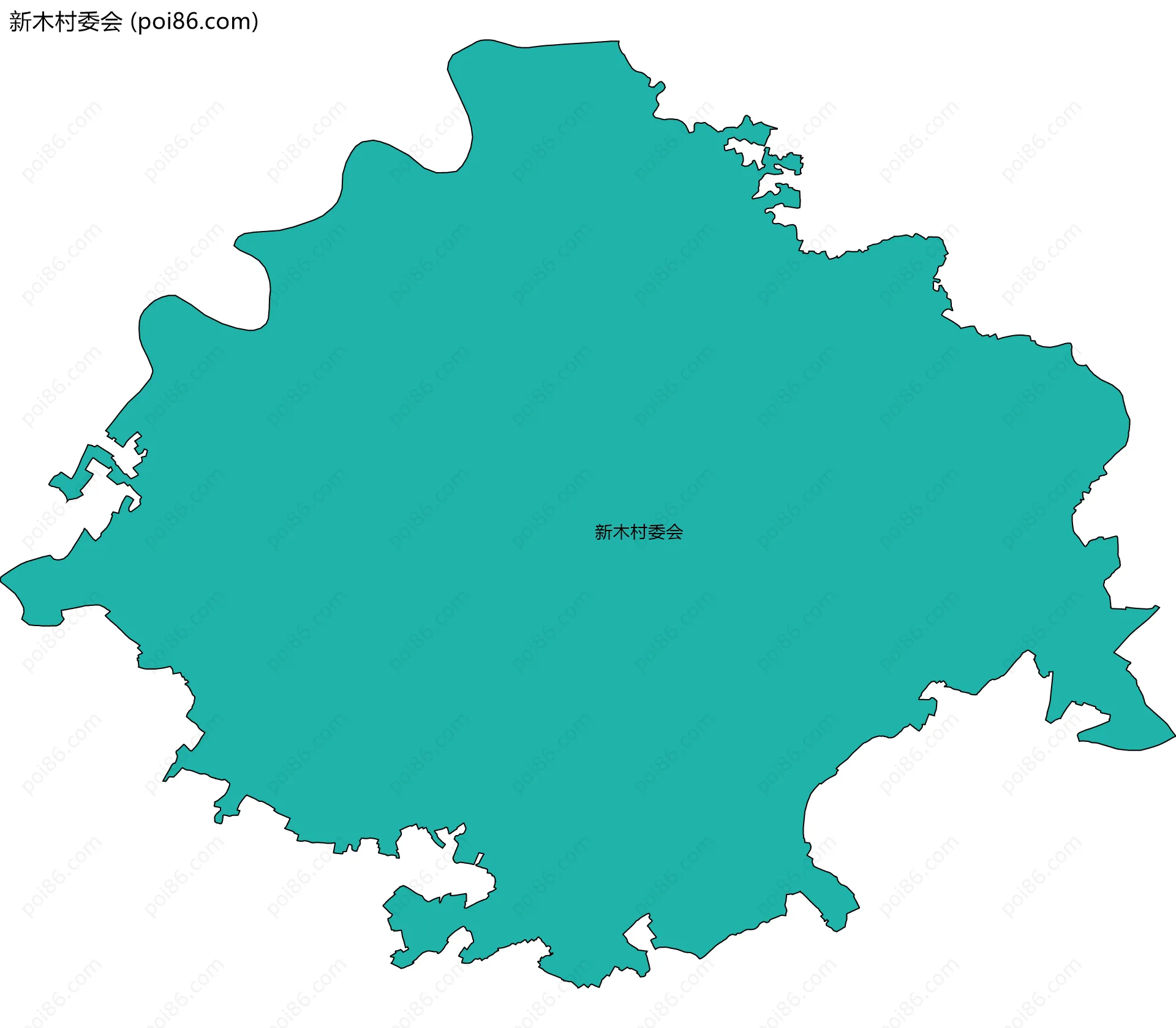 新木村委会边界地图
