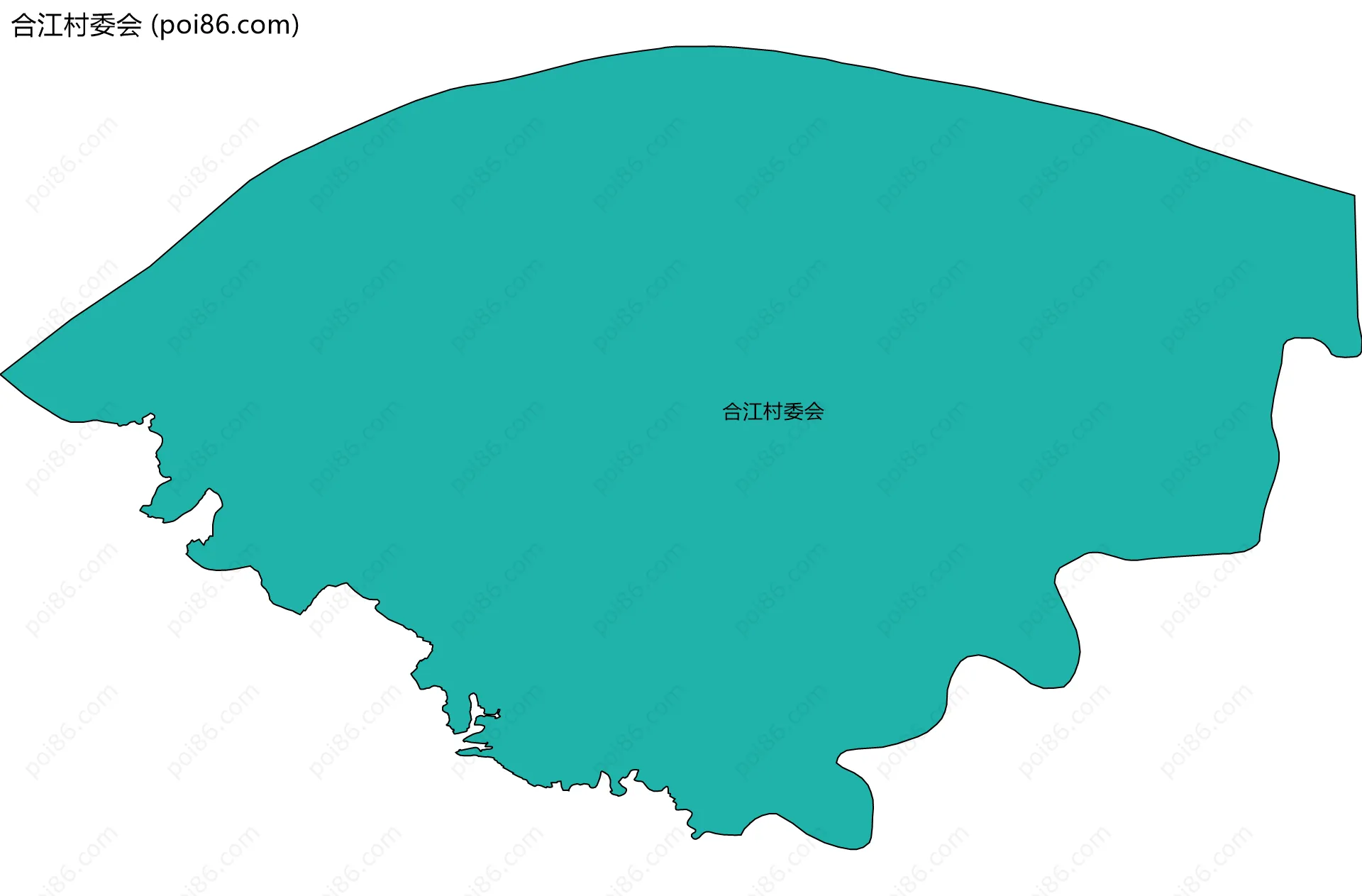 合江村委会边界地图