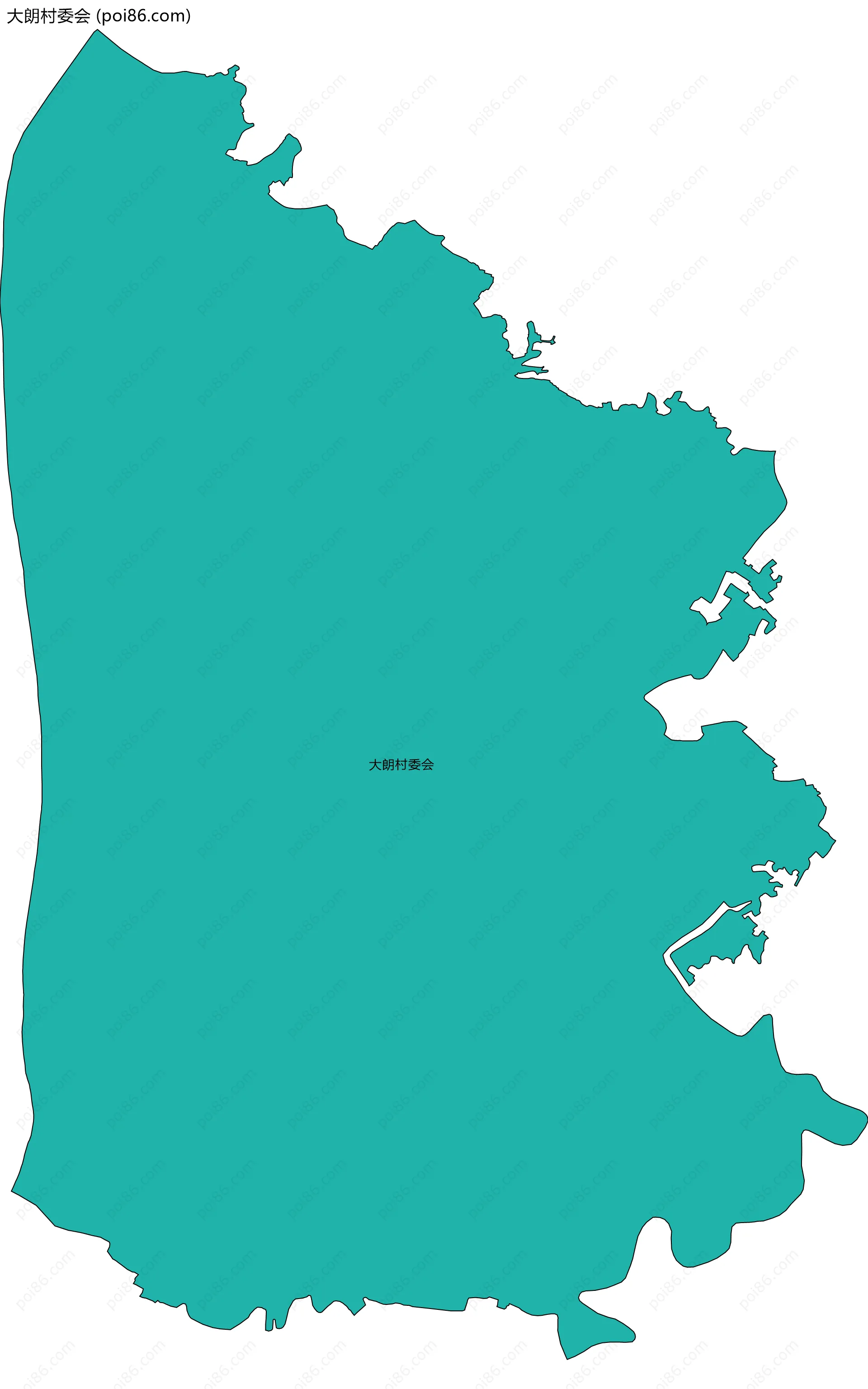 大朗村委会边界地图