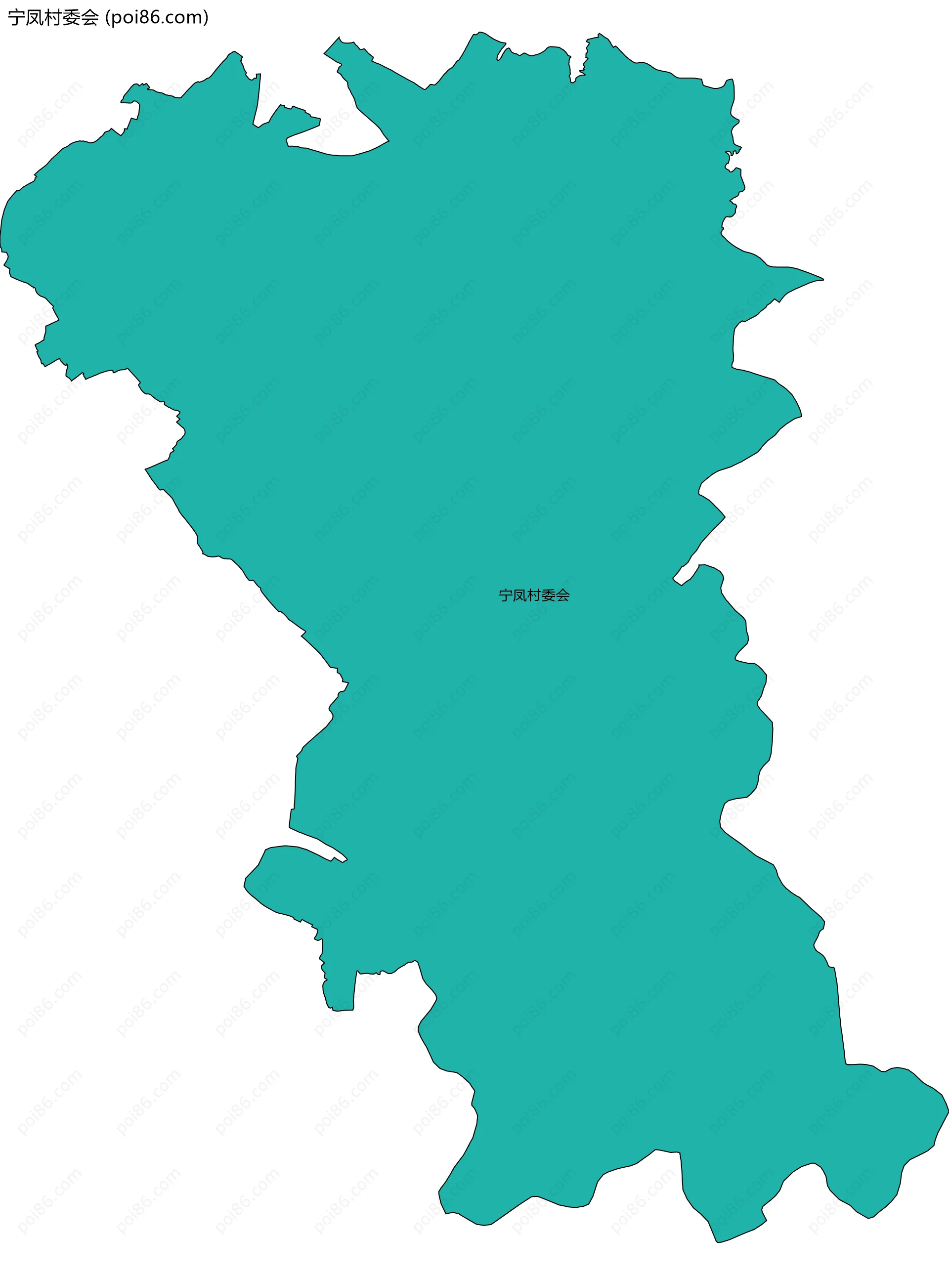 宁凤村委会边界地图