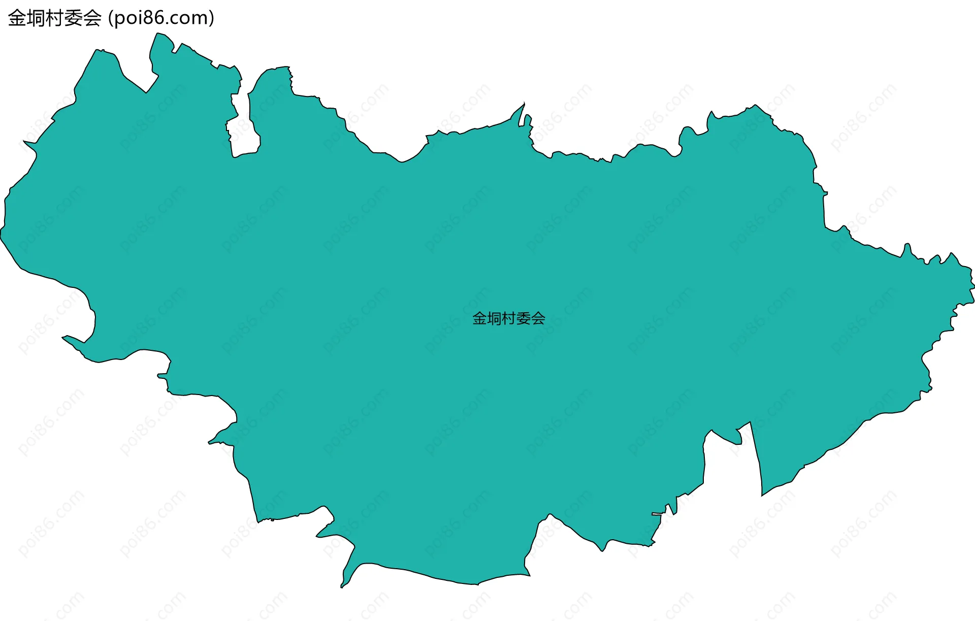 金垌村委会边界地图