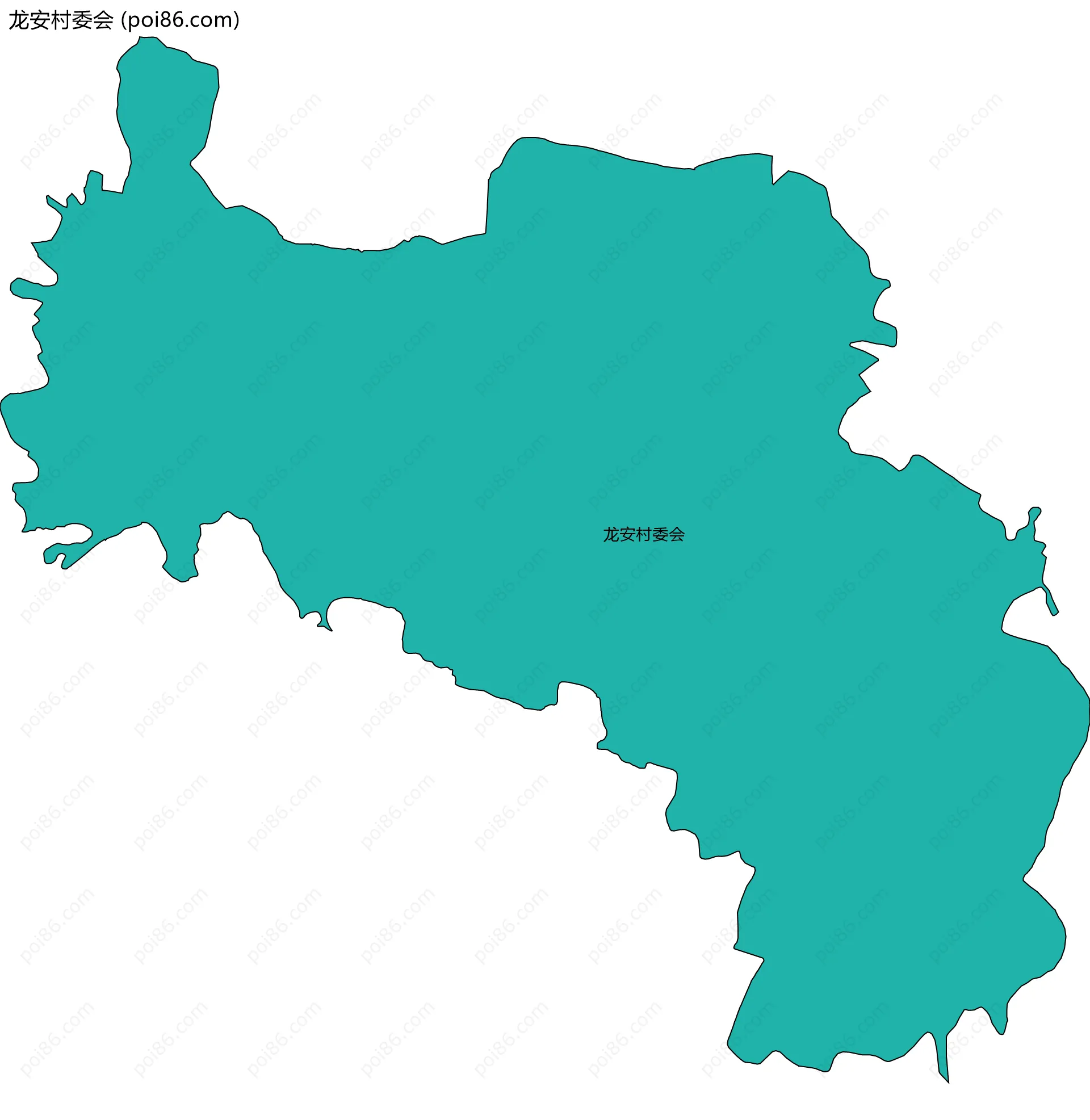 龙安村委会边界地图