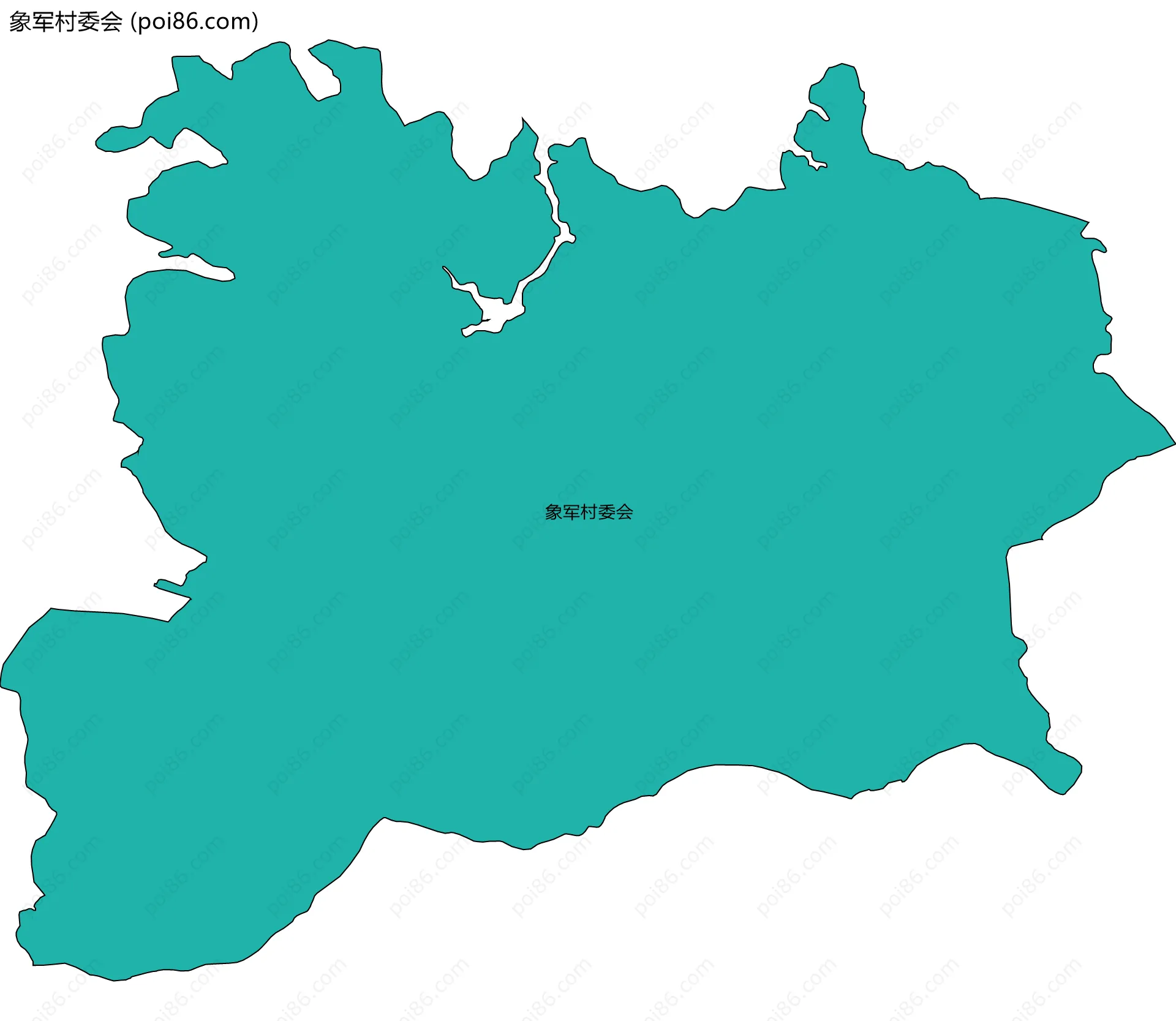 象军村委会边界地图