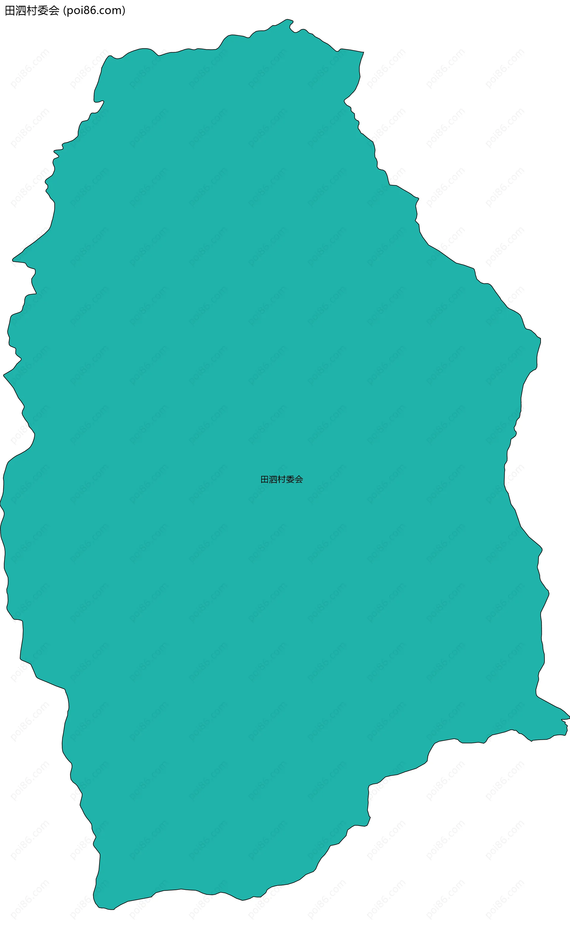 田泗村委会边界地图