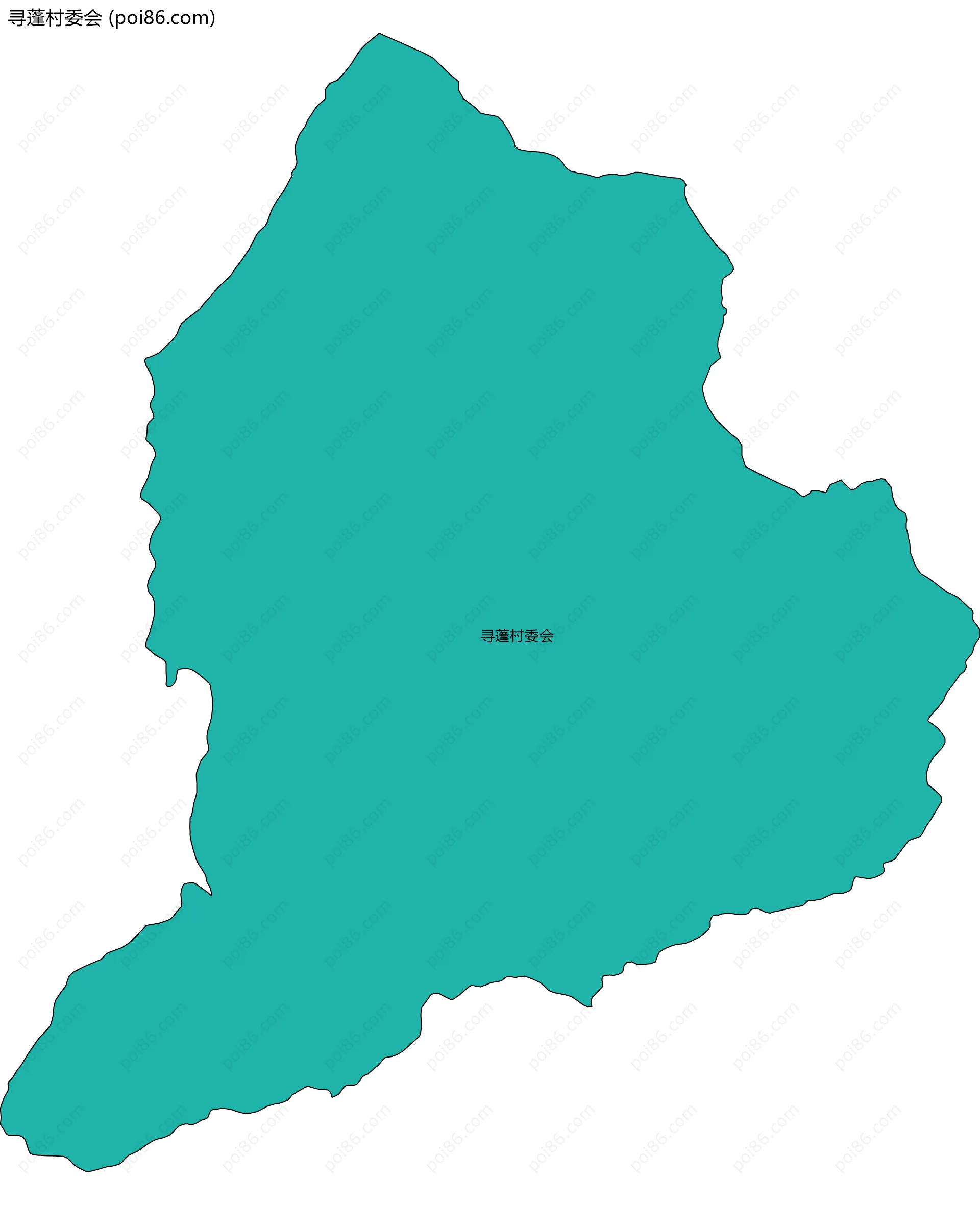 寻蓬村委会边界地图