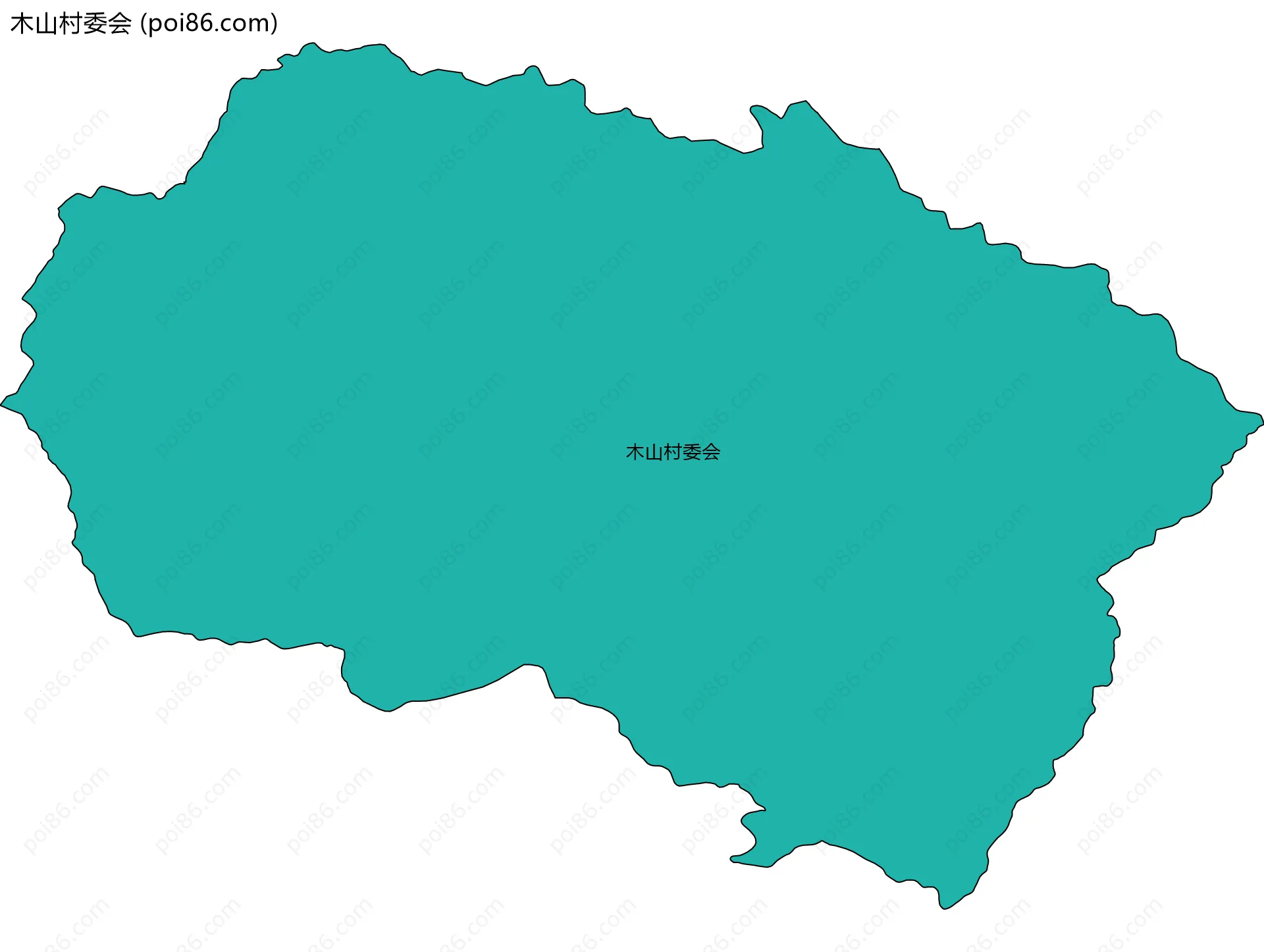 木山村委会边界地图