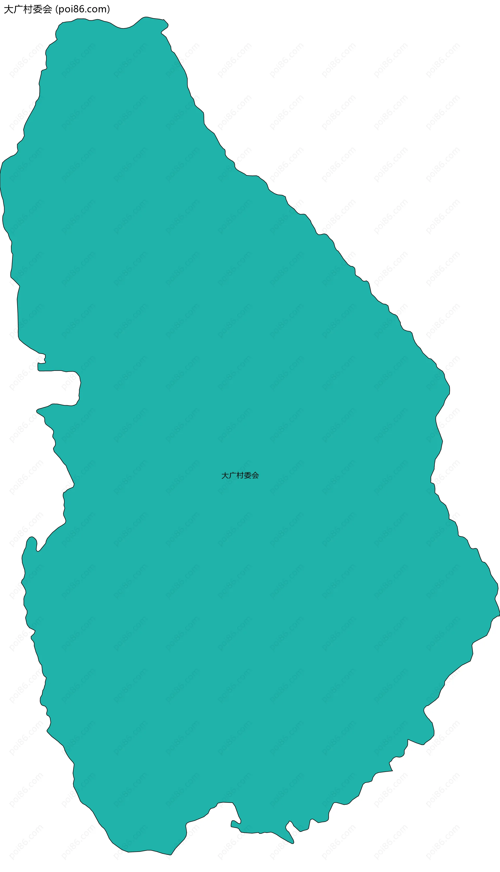 大广村委会边界地图