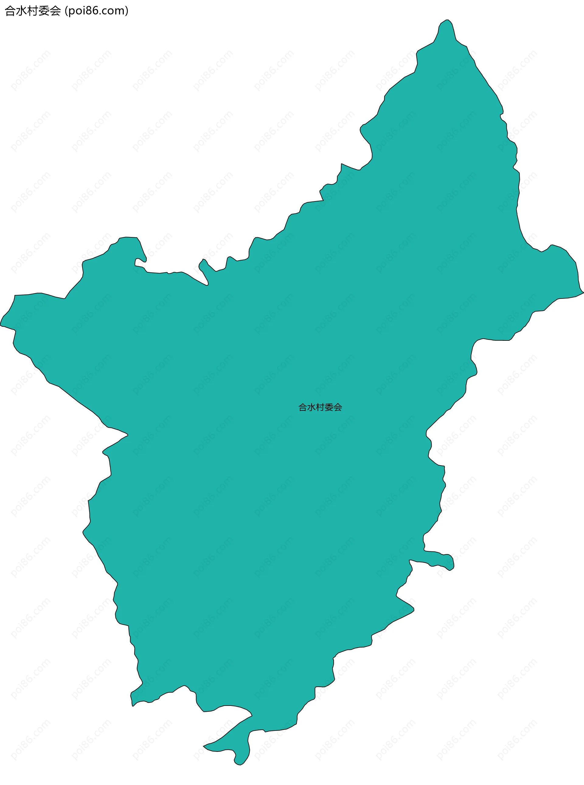 合水村委会边界地图