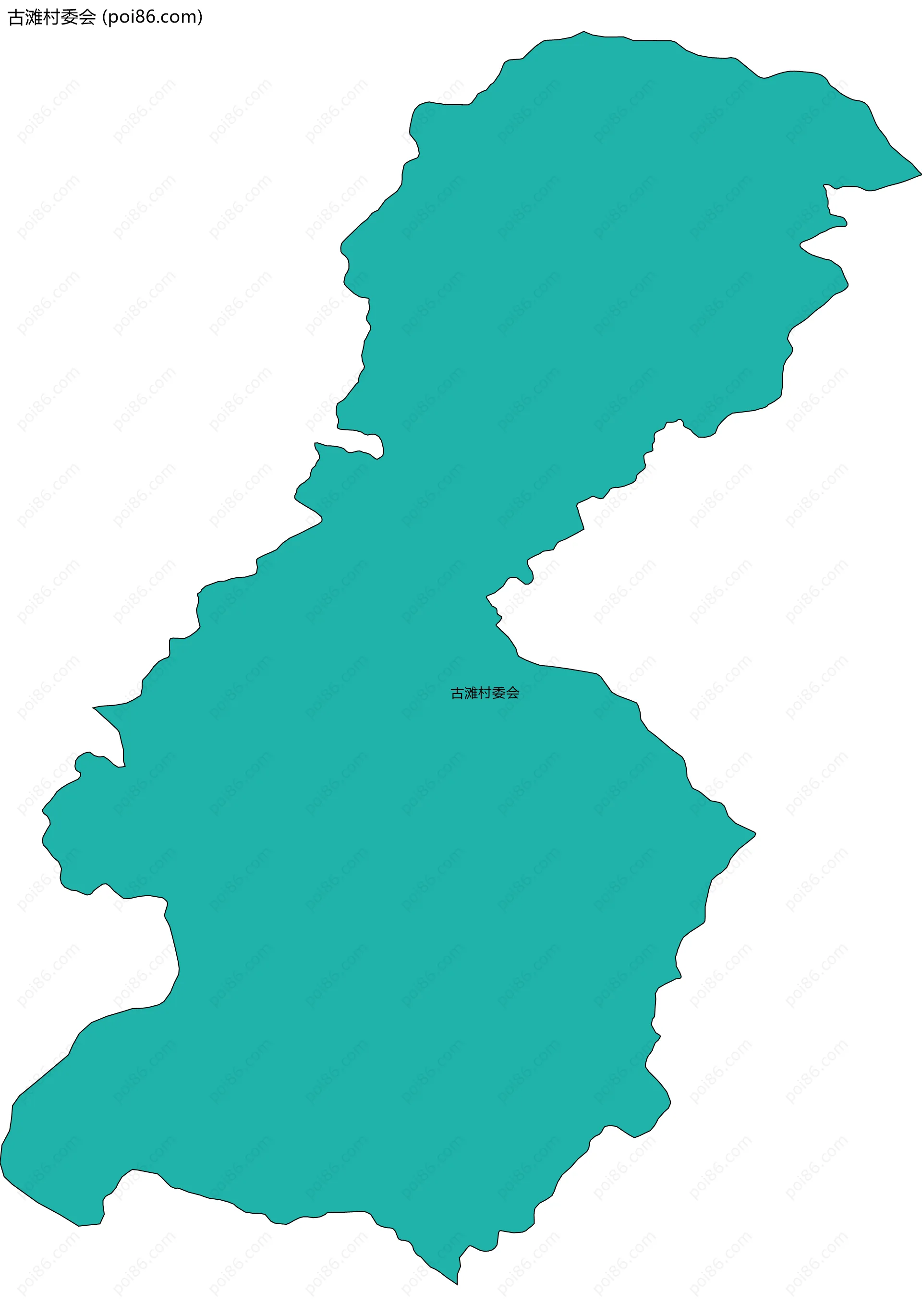 古滩村委会边界地图