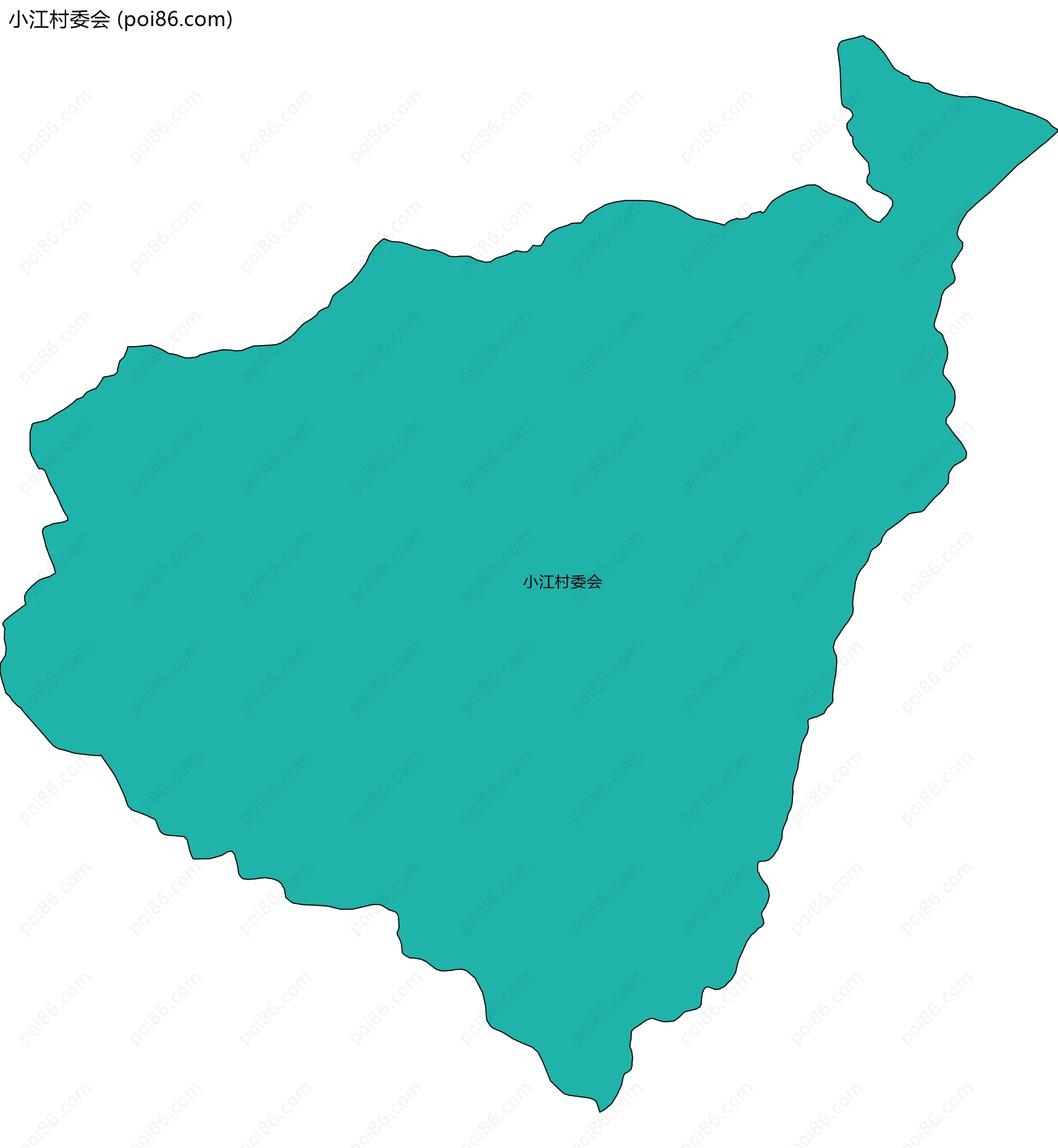小江村委会边界地图