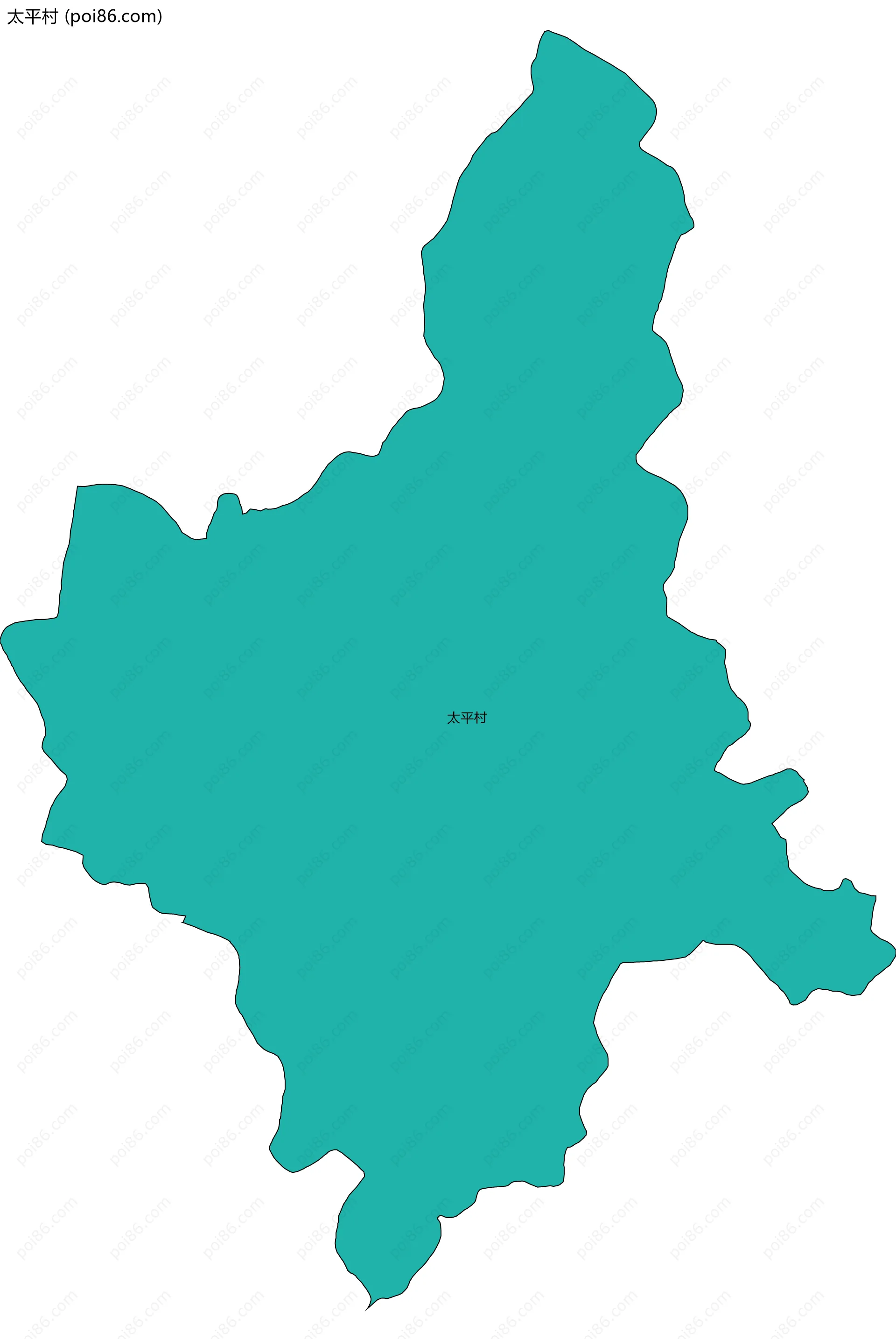 太平村边界地图