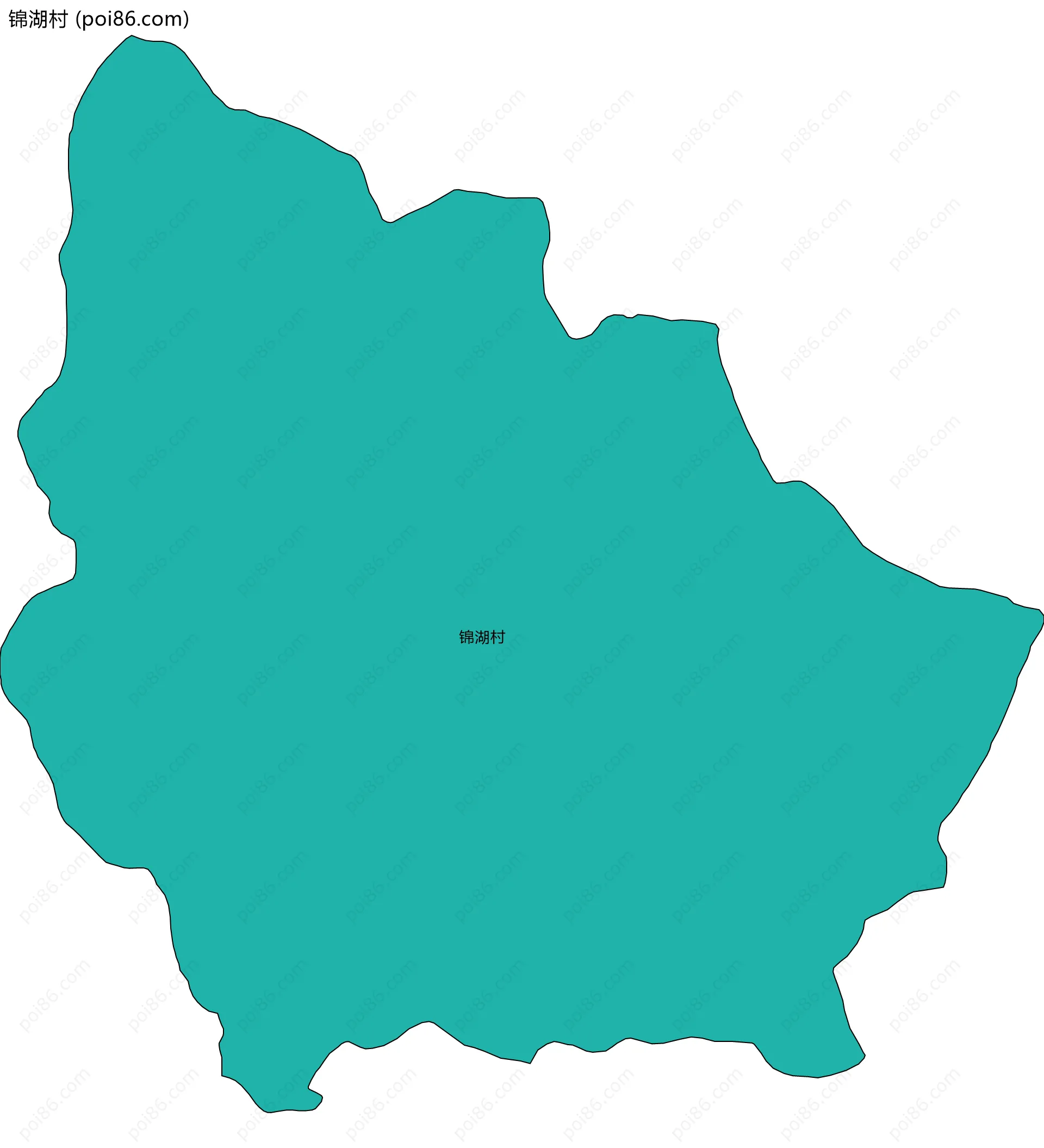 锦湖村边界地图