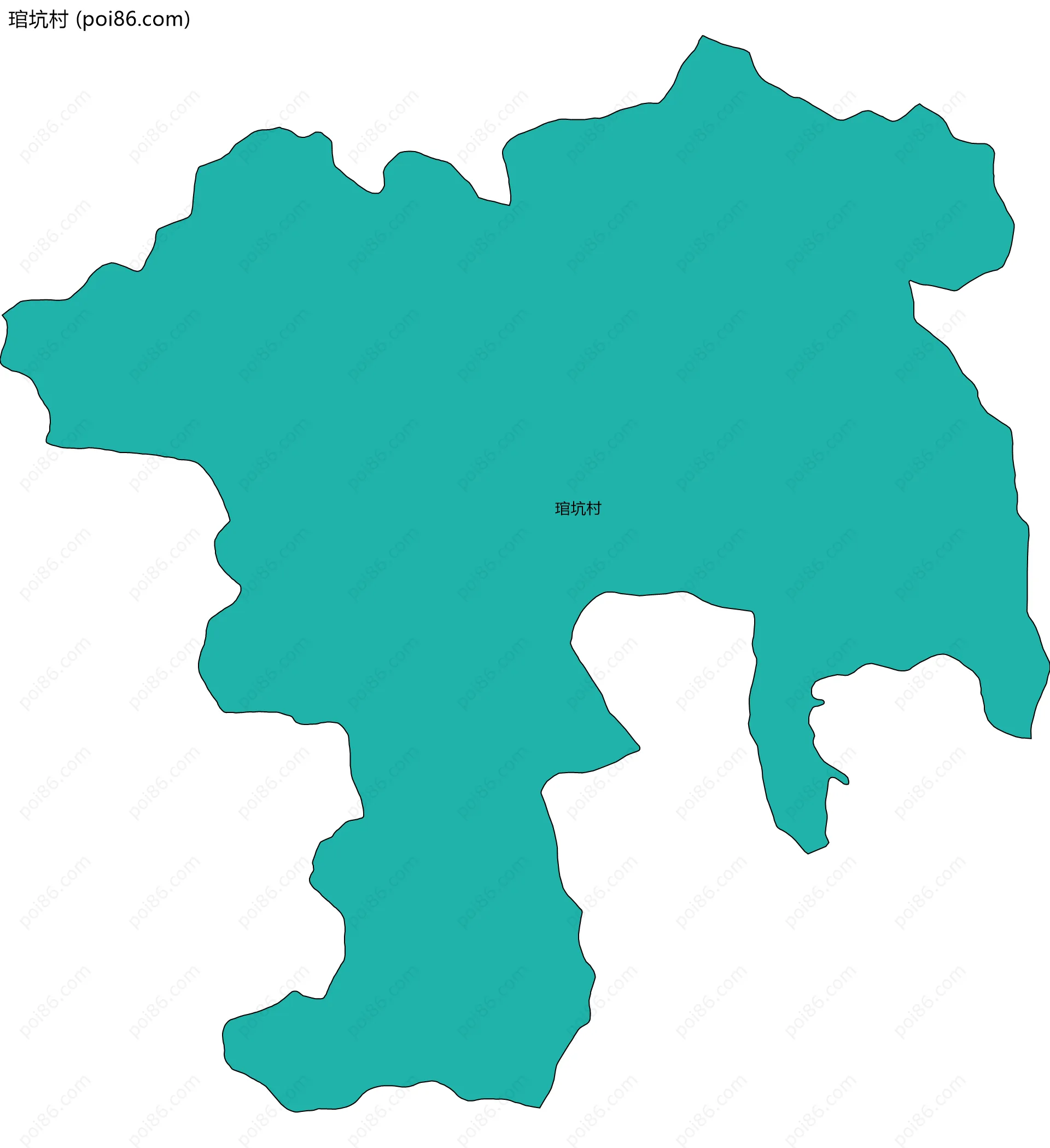 琯坑村边界地图