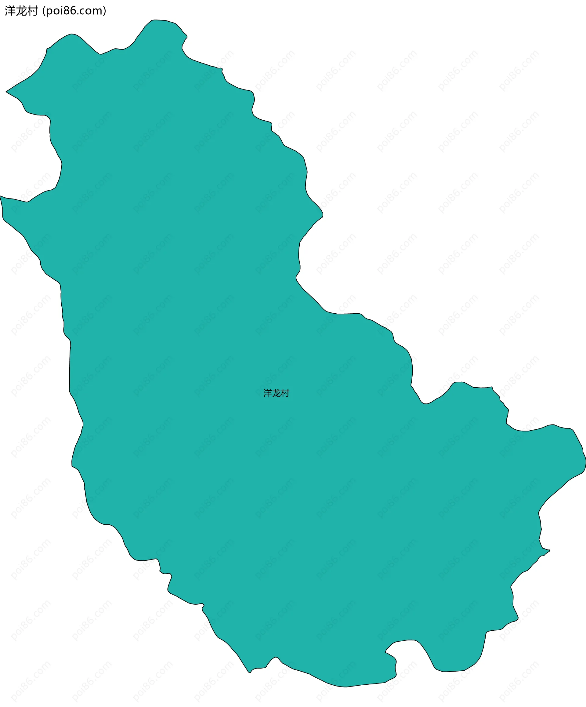 洋龙村边界地图