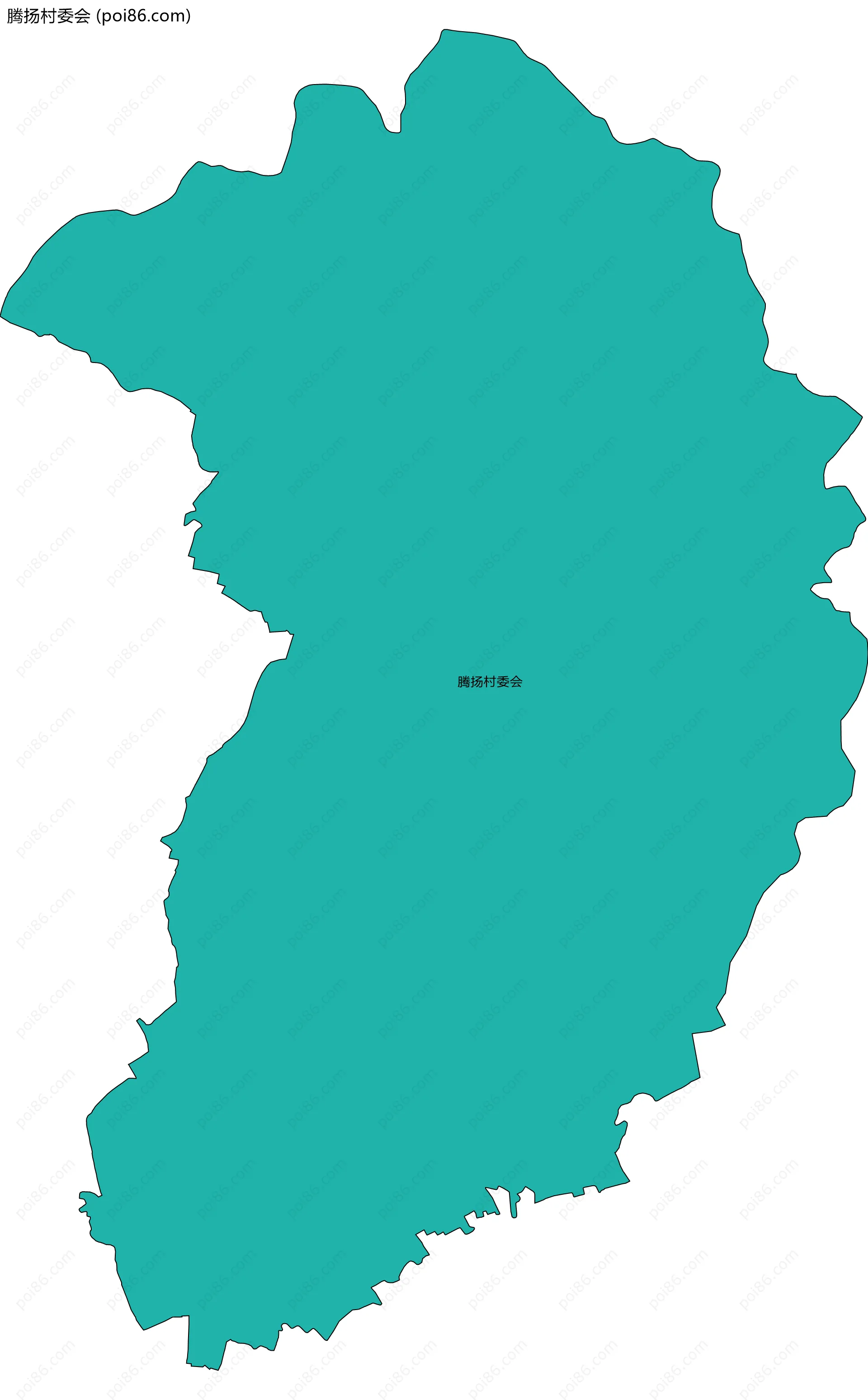 腾扬村委会边界地图
