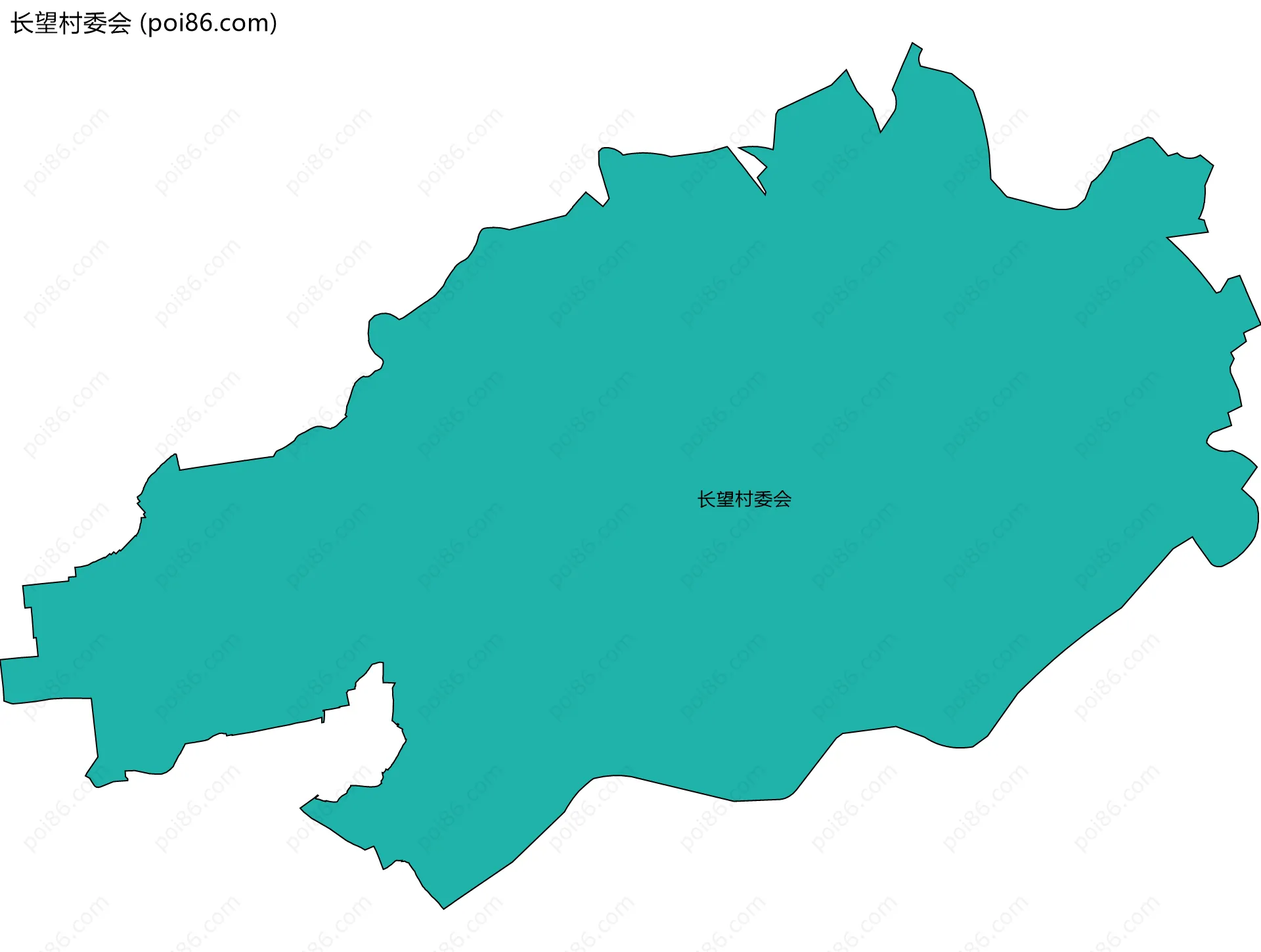 长望村委会边界地图