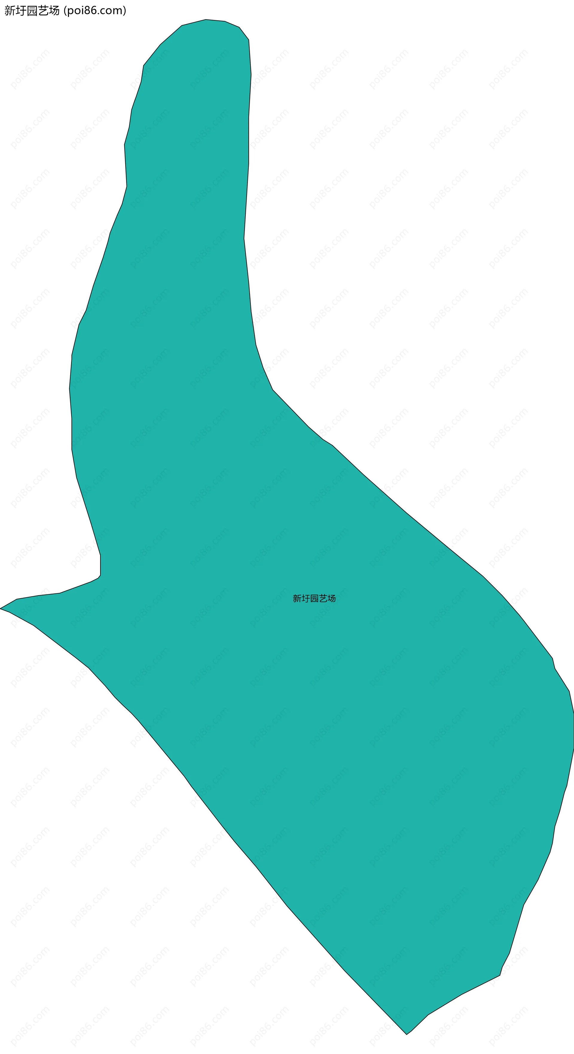 新圩园艺场边界地图