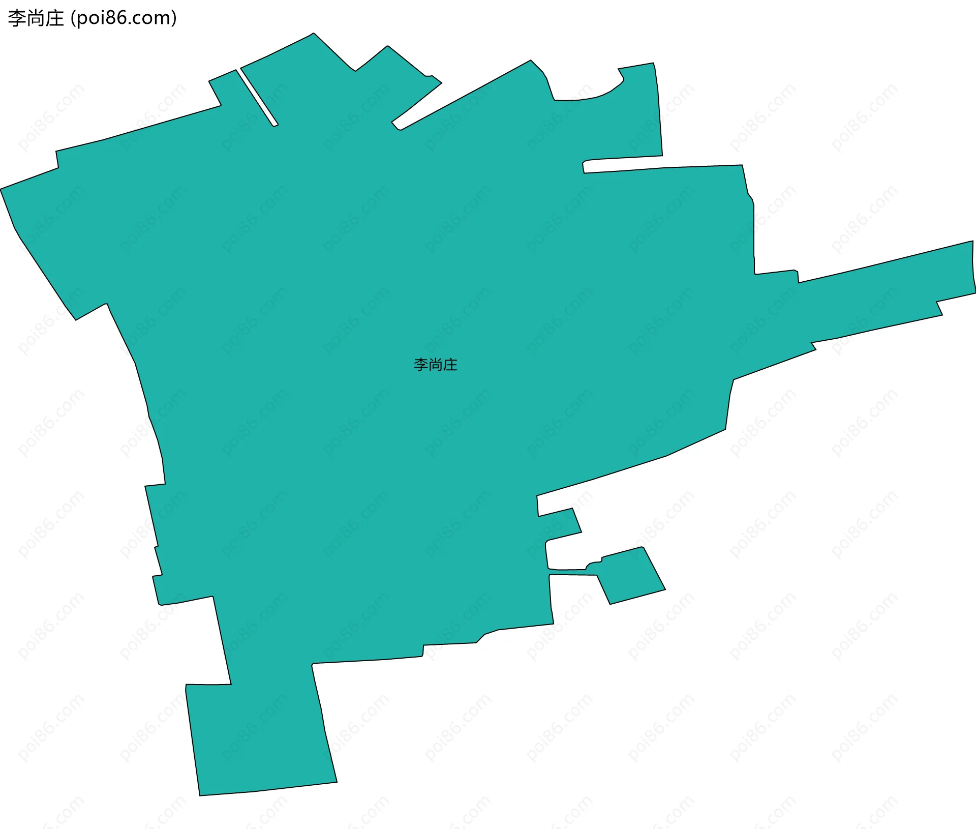李尚庄边界地图