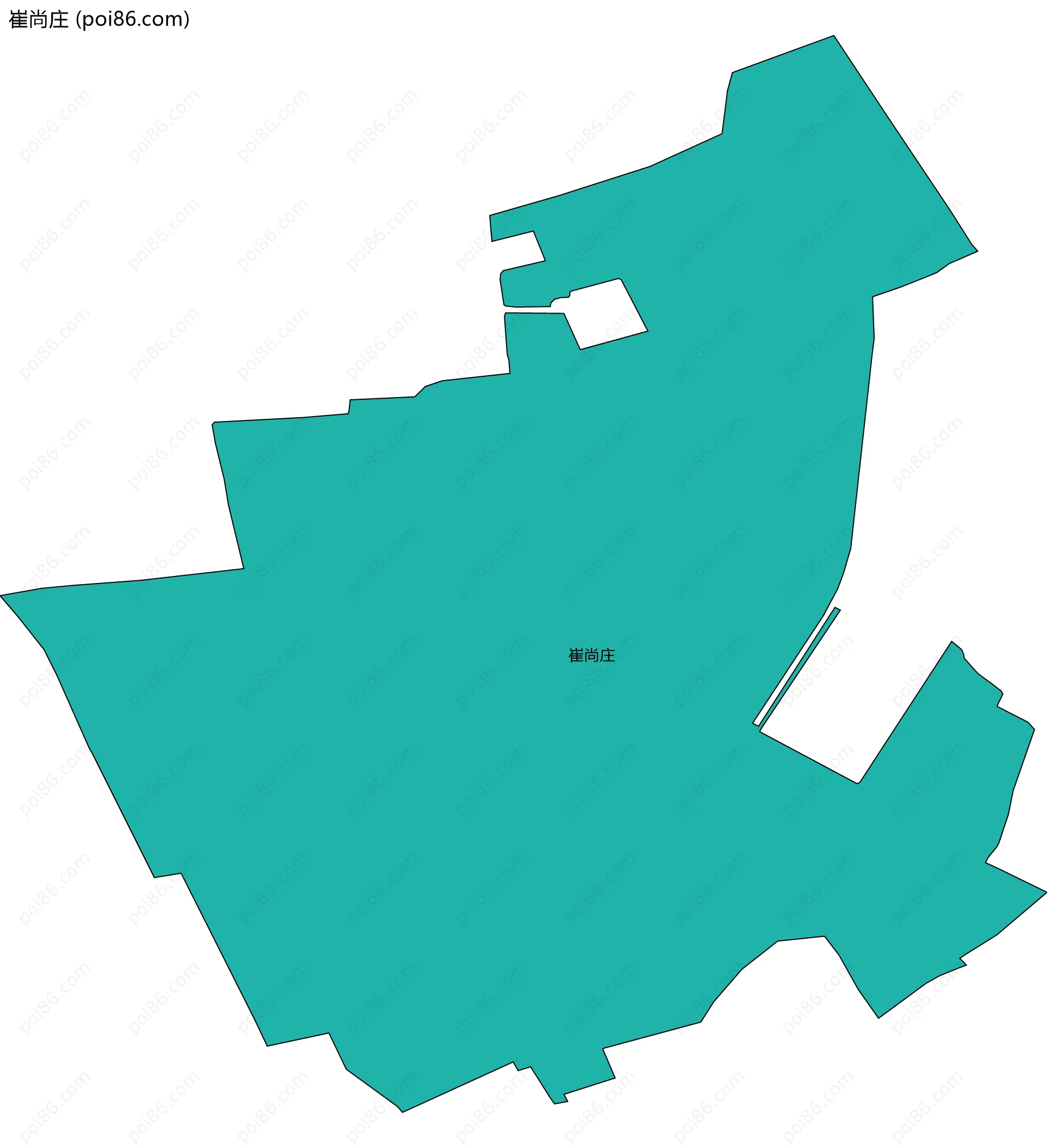 崔尚庄边界地图