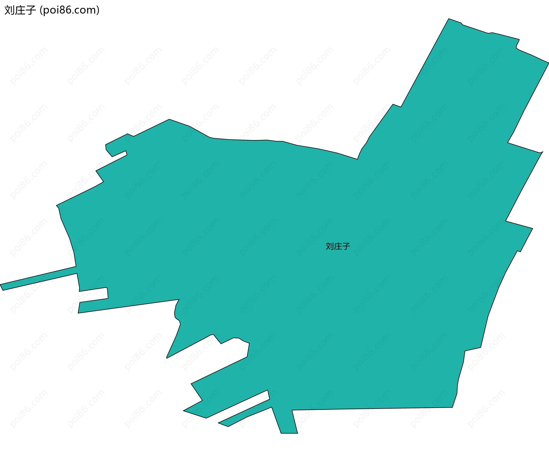 刘庄子边界地图