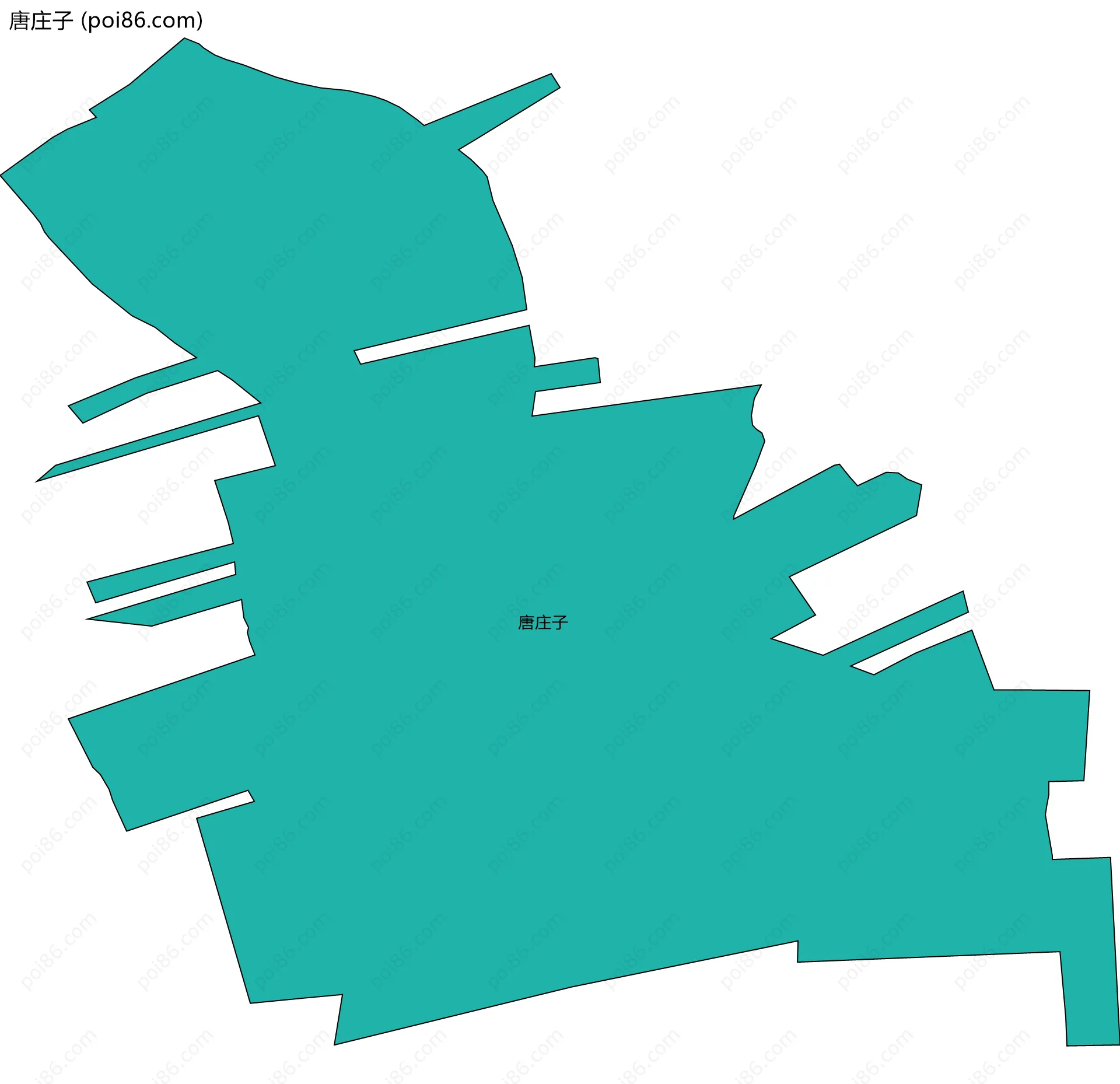 唐庄子边界地图