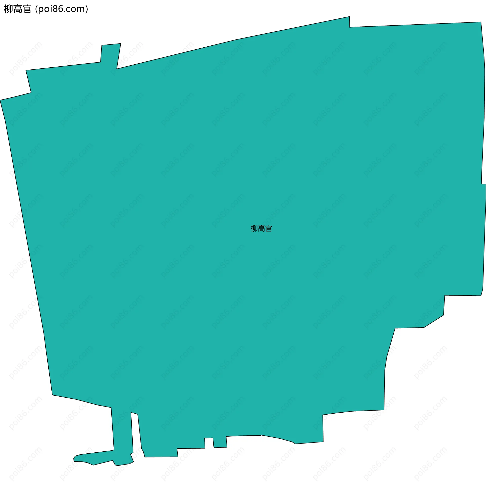 柳高官边界地图