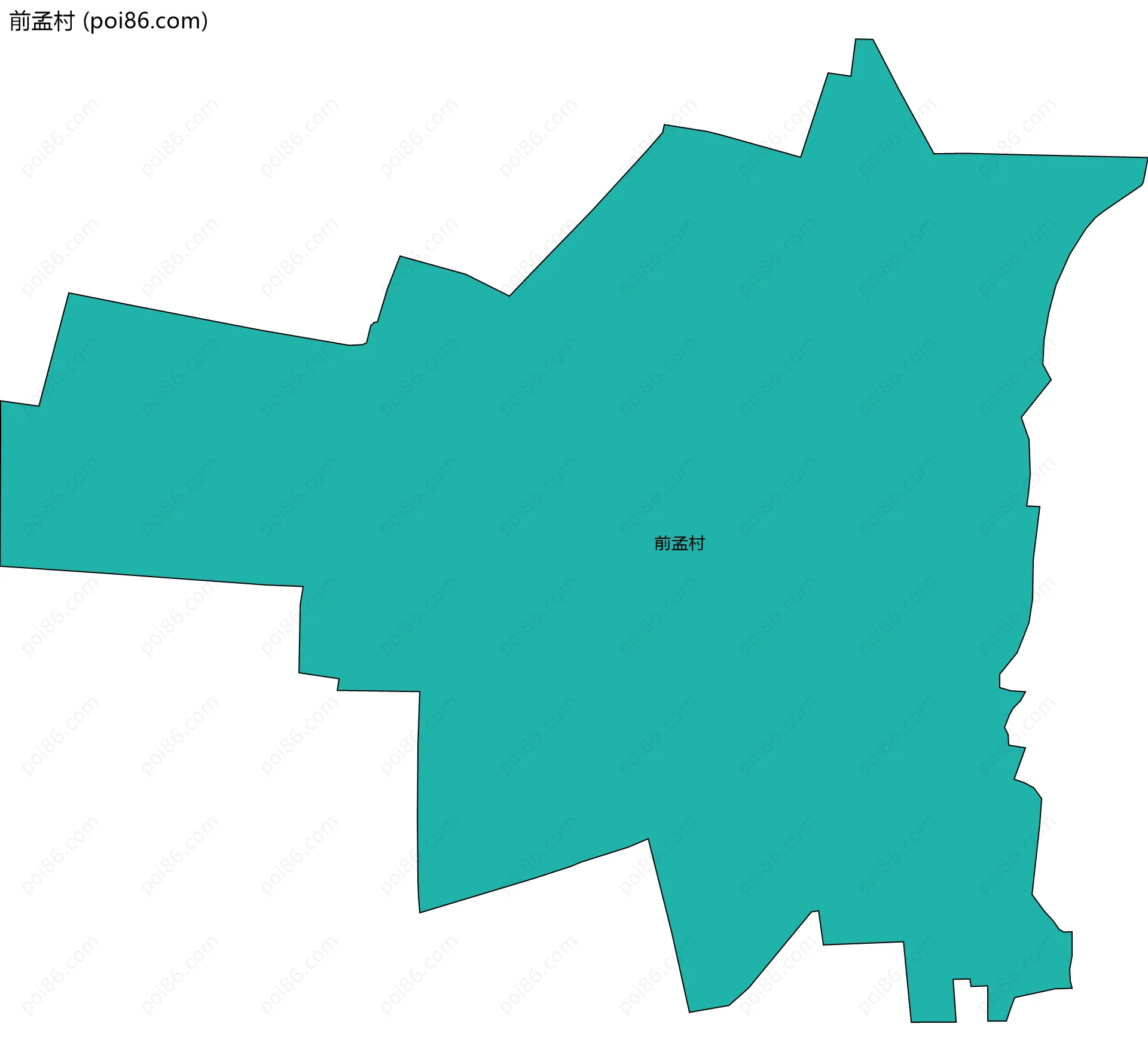 前孟村边界地图