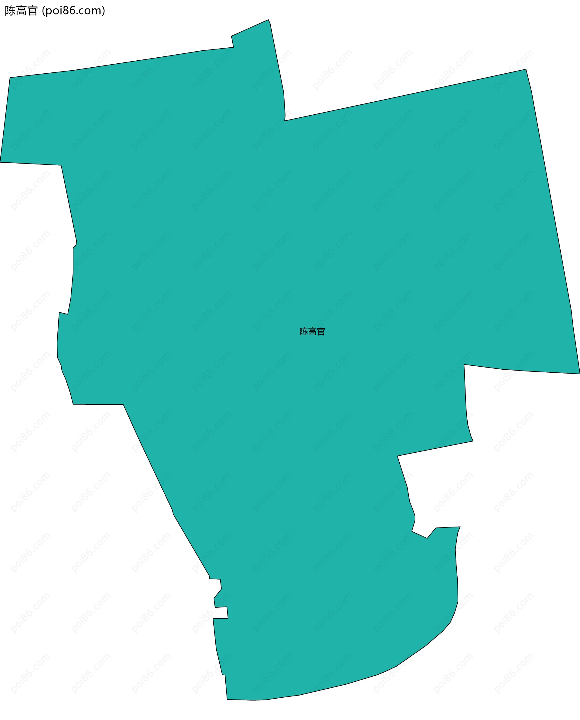 陈高官边界地图