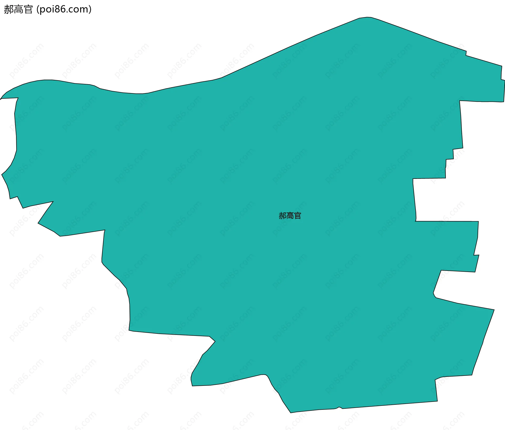 郝高官边界地图