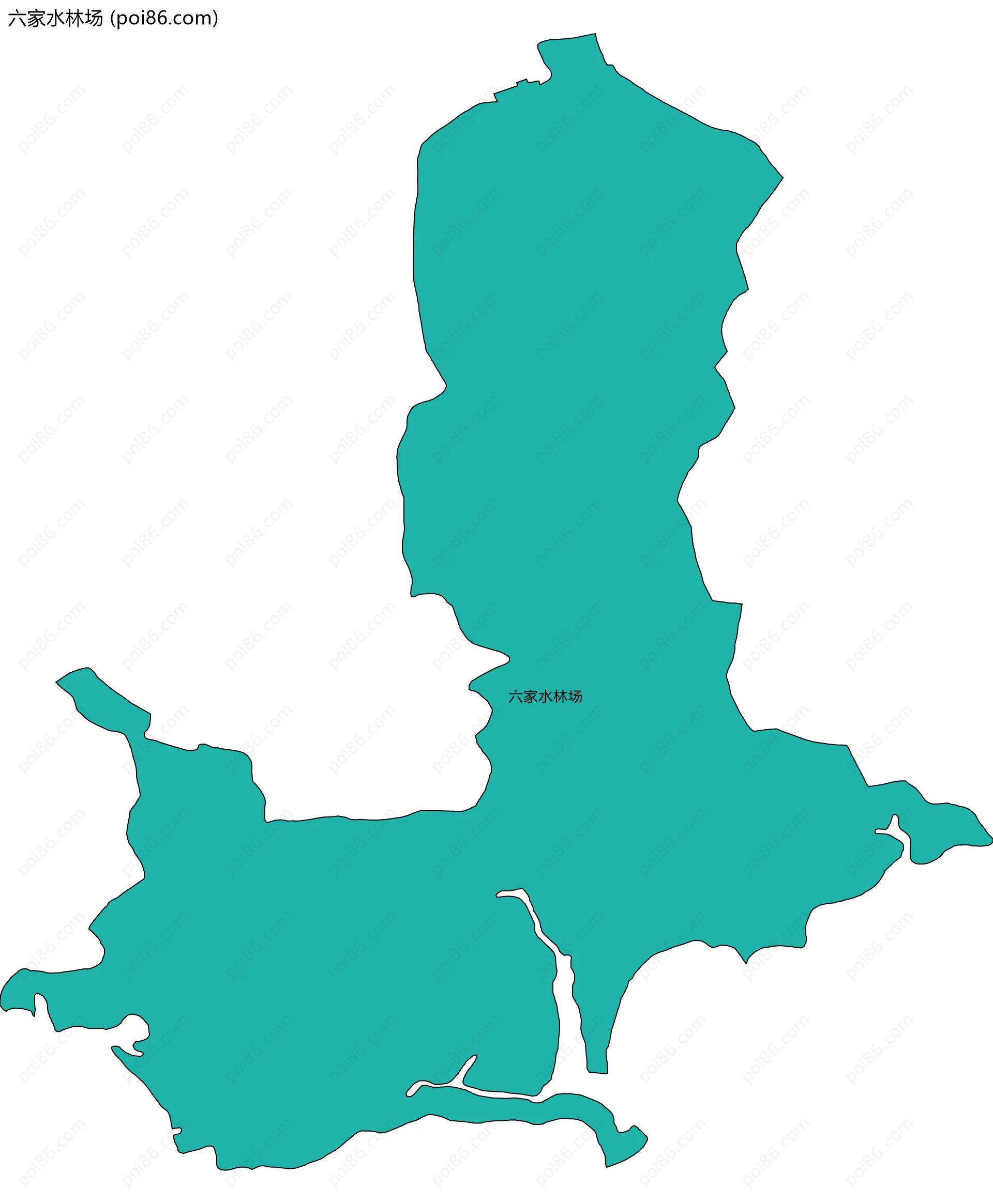 六家水林场边界地图