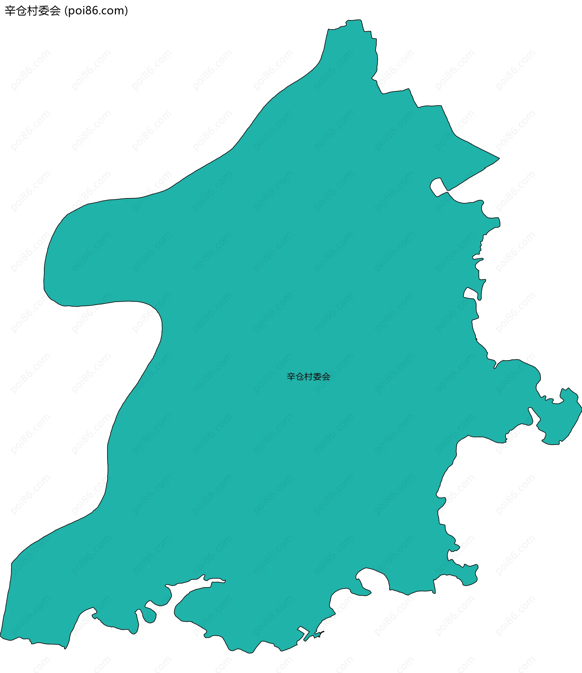 辛仓村委会边界地图