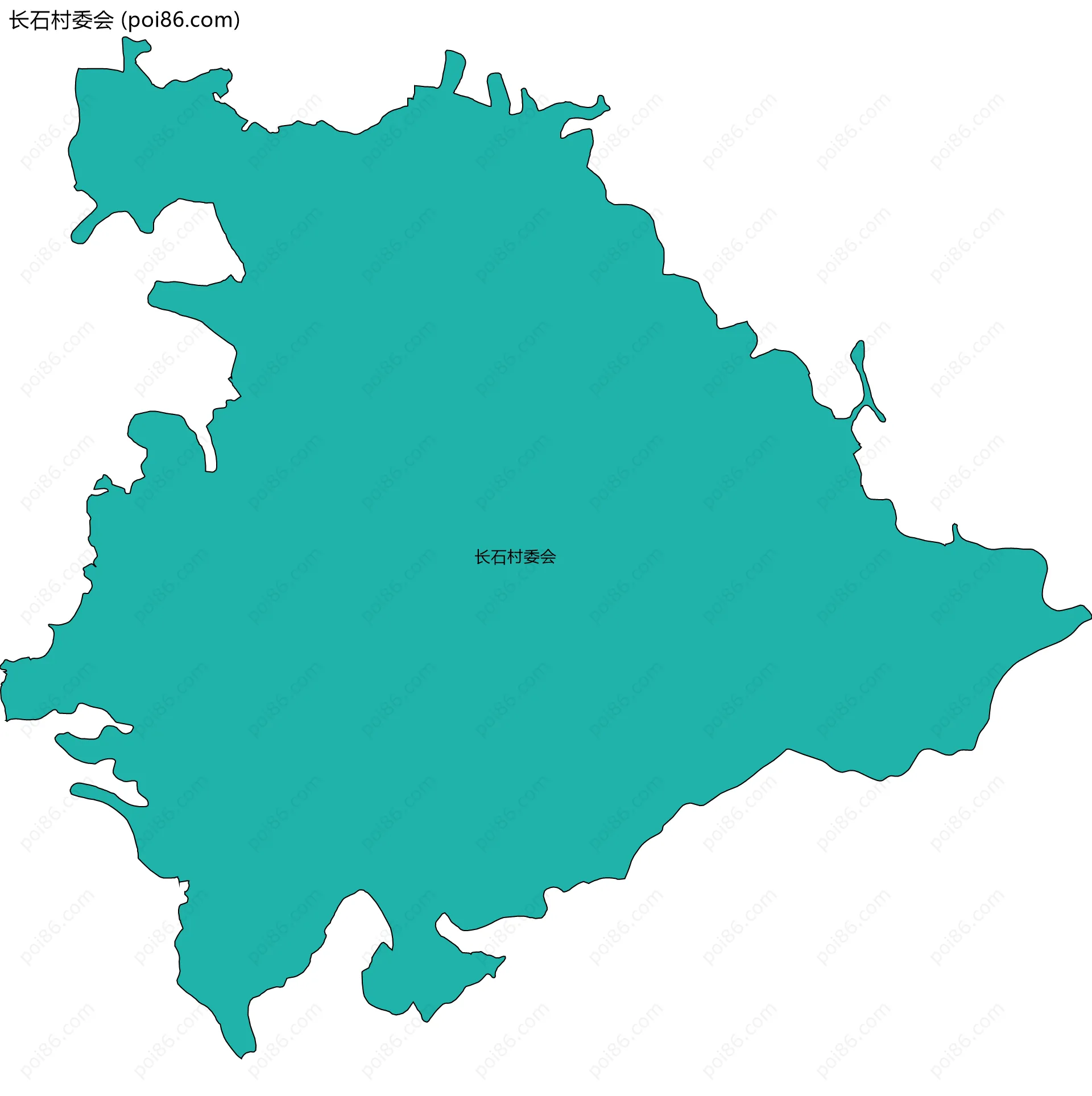 长石村委会边界地图