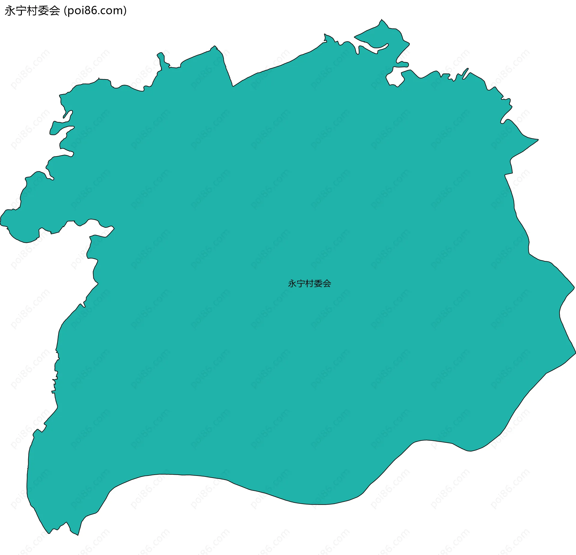 永宁村委会边界地图