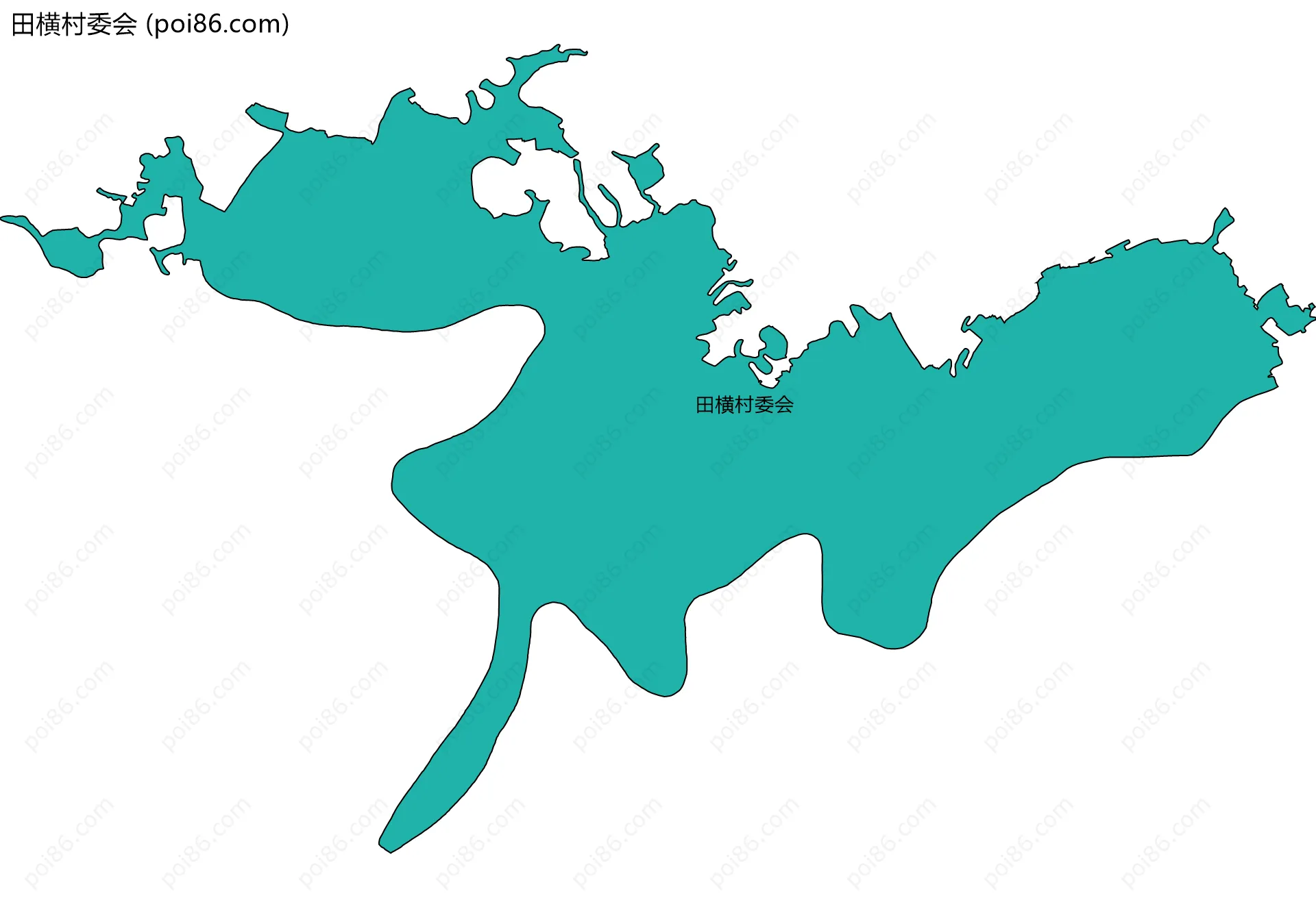 田横村委会边界地图