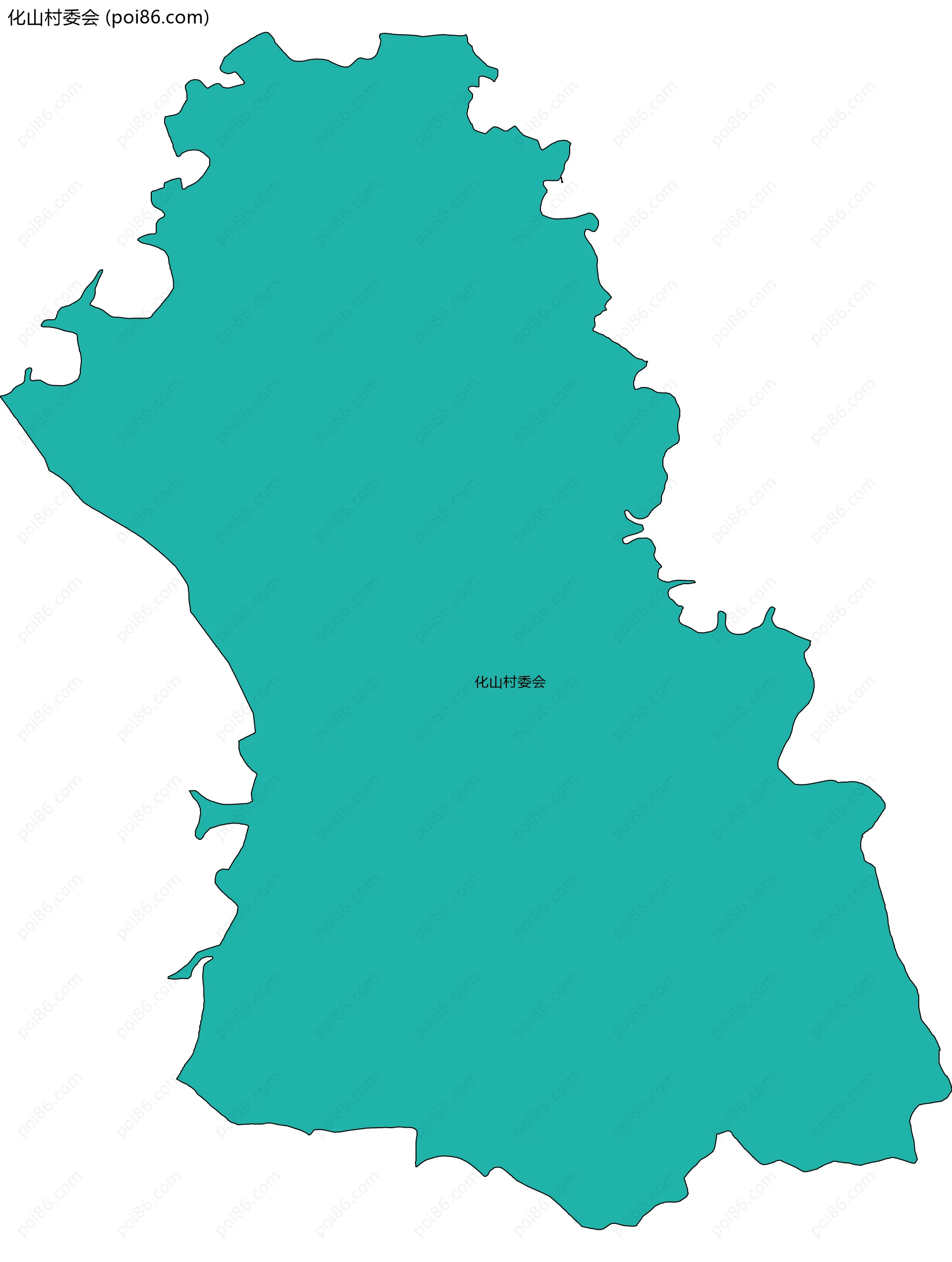 化山村委会边界地图