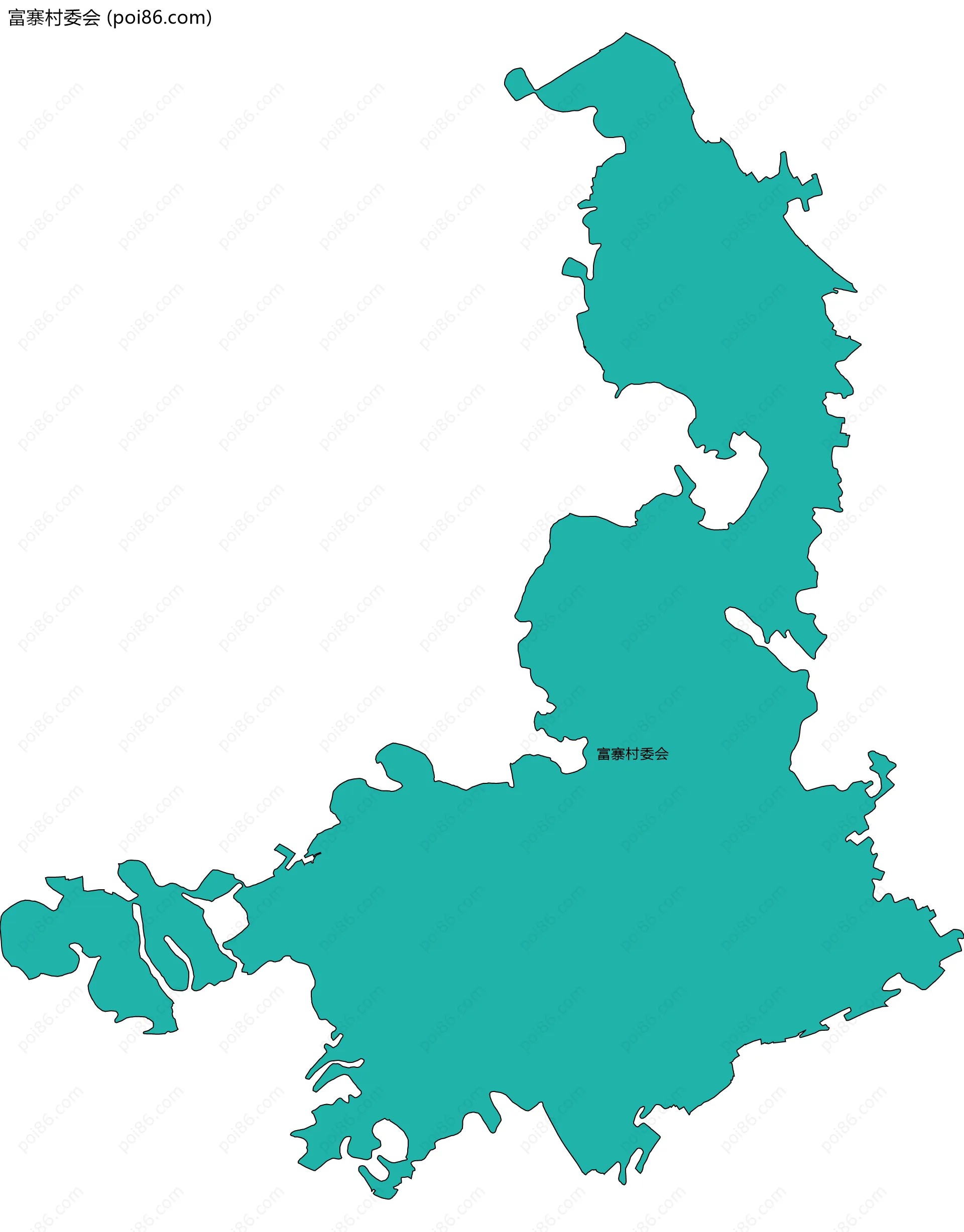 富寨村委会边界地图