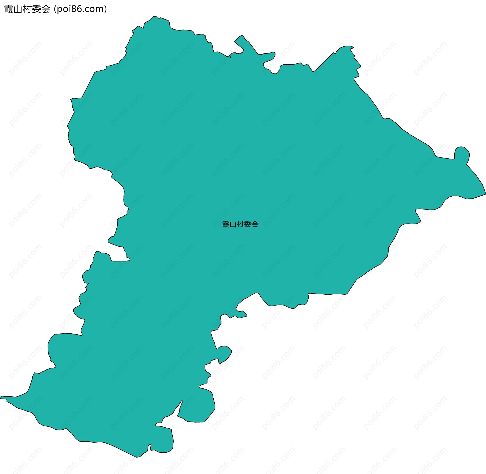 霞山村委会边界地图