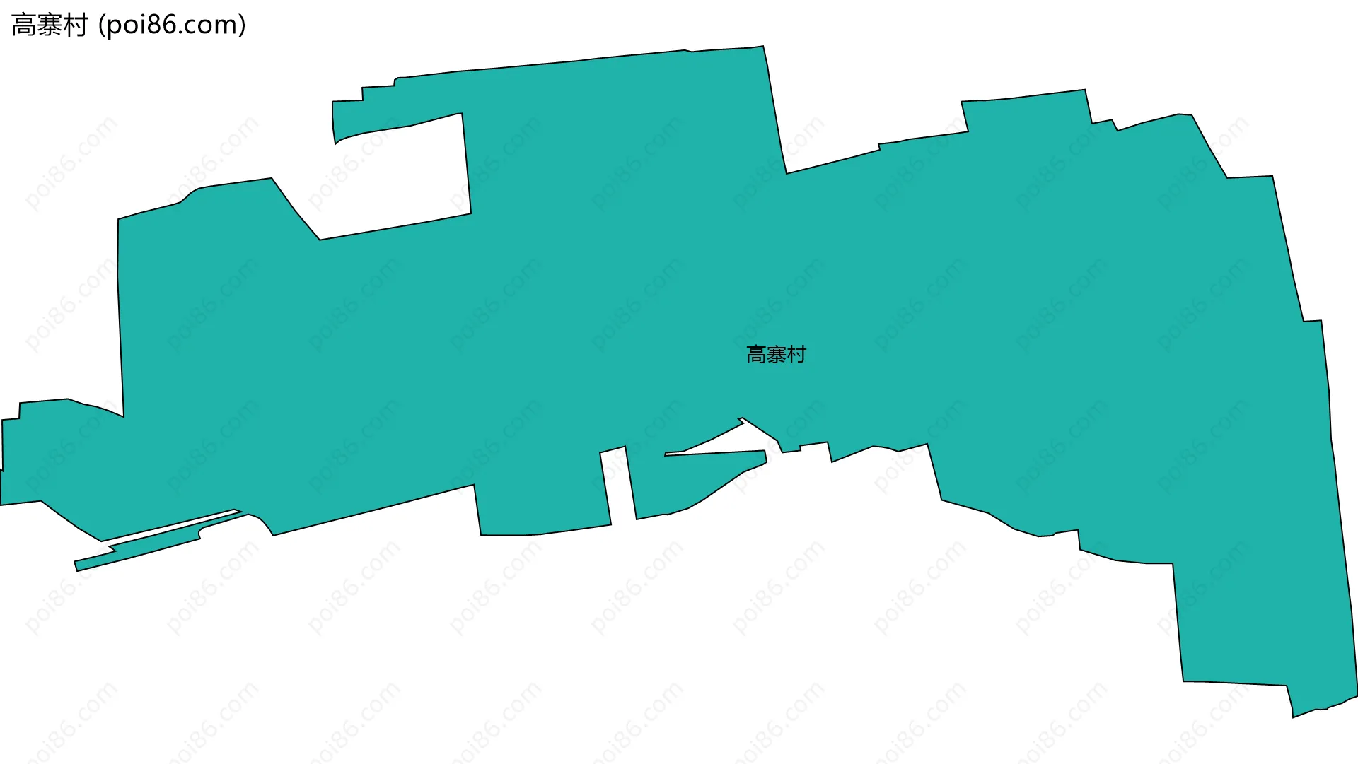 高寨村边界地图