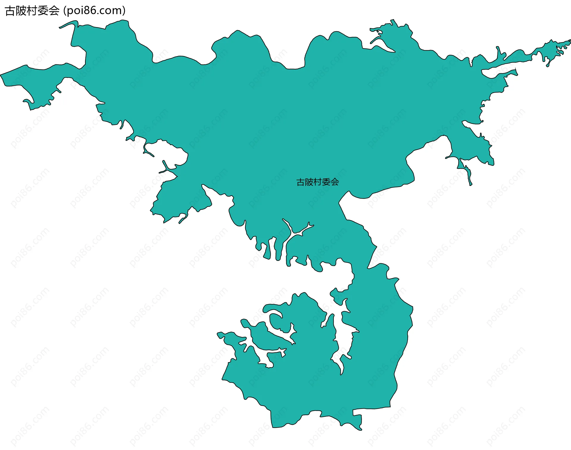 古陂村委会边界地图